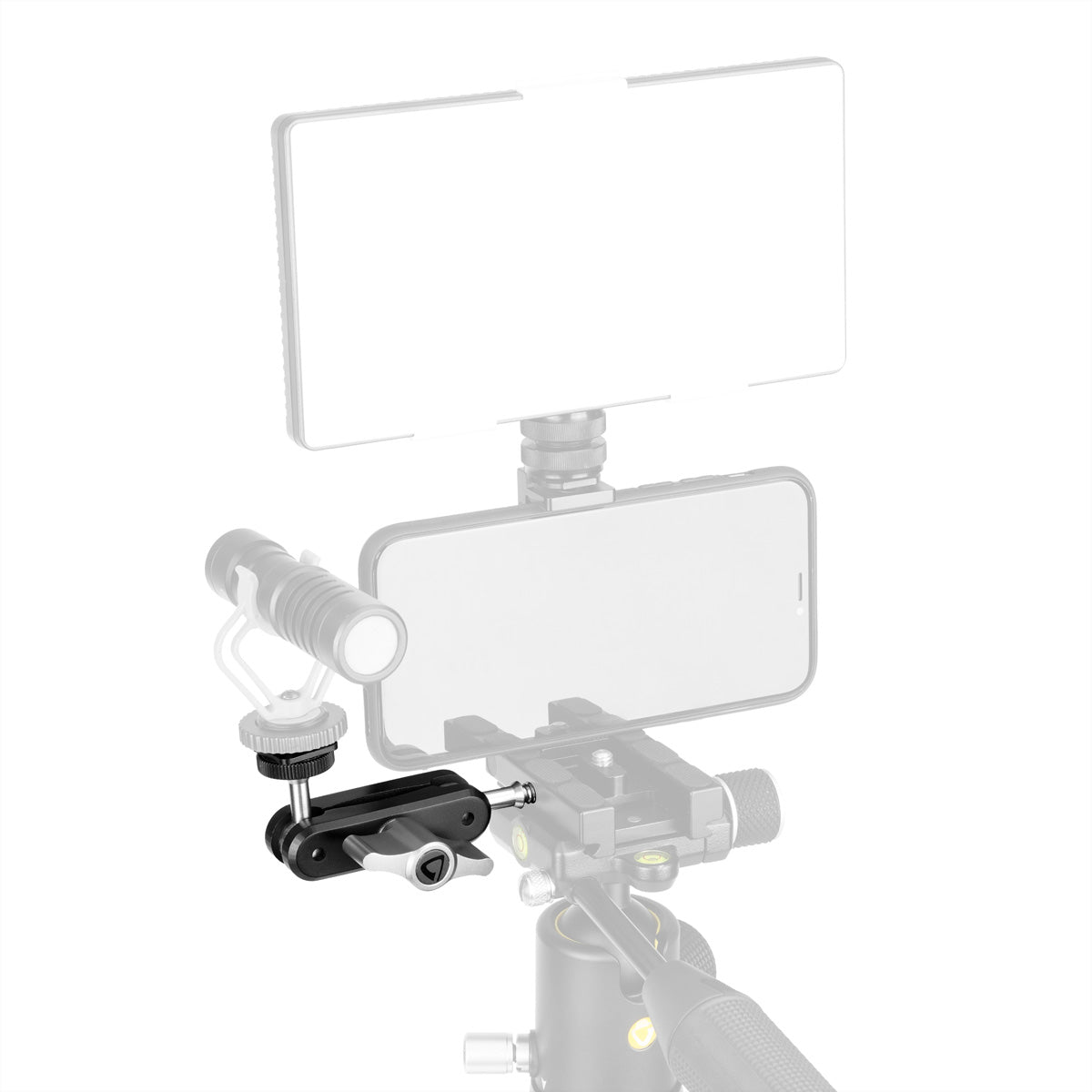 Vanguard VEO TSA S Stativ-Stützarm – für Stative/Zubehör mit 1/4"-Gewinde (3/8" mit Adapter) – Silber