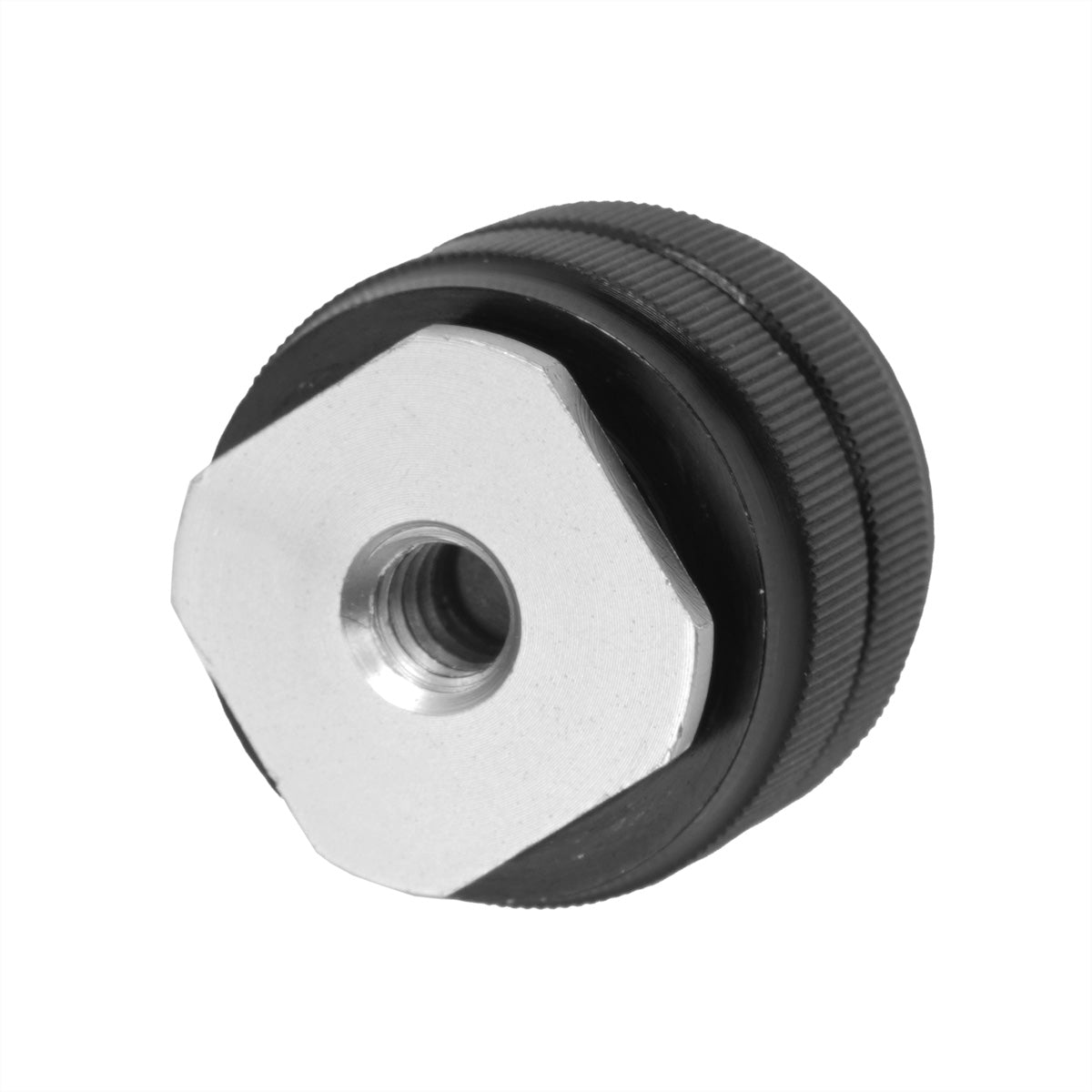 Vanguard VEO CSM Kaltschuhhalterung – 1/4"-Gewinde, 25 × 30 mm, CNC-gefrästes Aluminium – für Blitzschuhe – Si