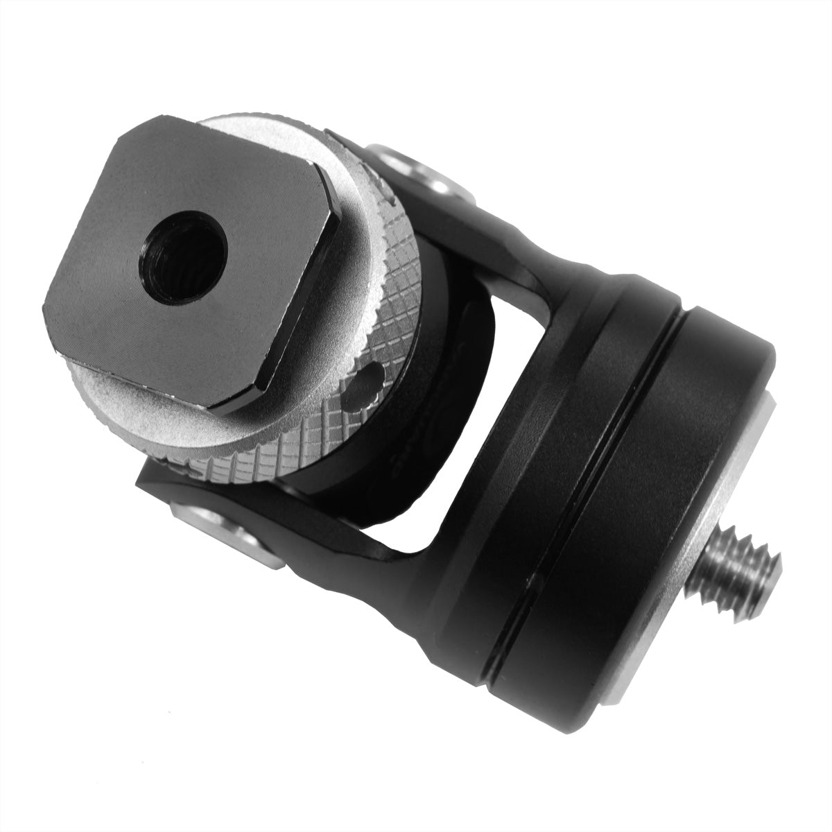 Vanguard VEO CSM DLX Kaltschuhhalterung – CNC Aluminium, 1/4" Gewinde, verstellbar ±90° – für Blitzschuhe