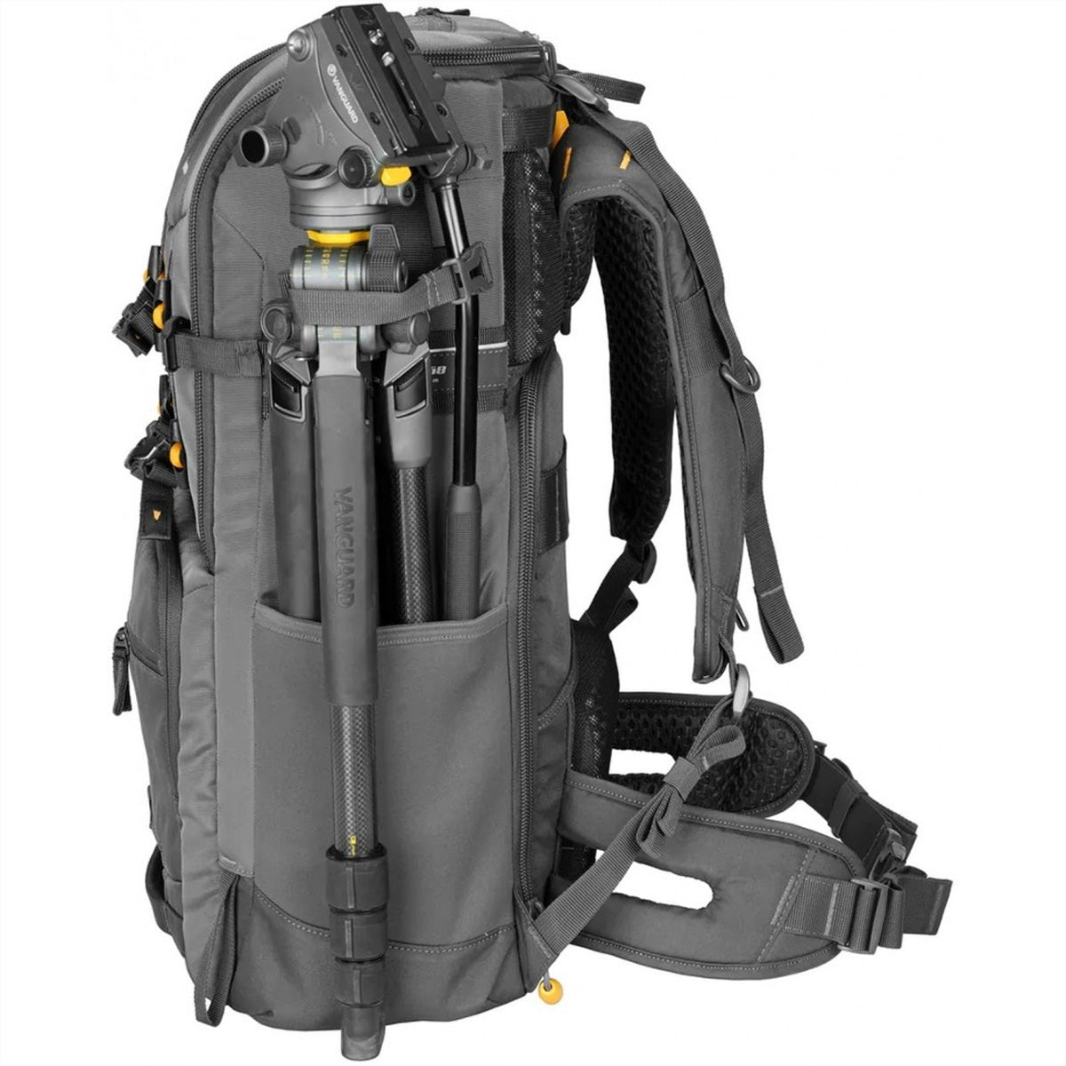 Vanguard Alta Sky 68 Kamerarucksack – für Supertele bis 800 mm f/5,6, 16" Laptop – 595 × 340 × 180 mm – Grau