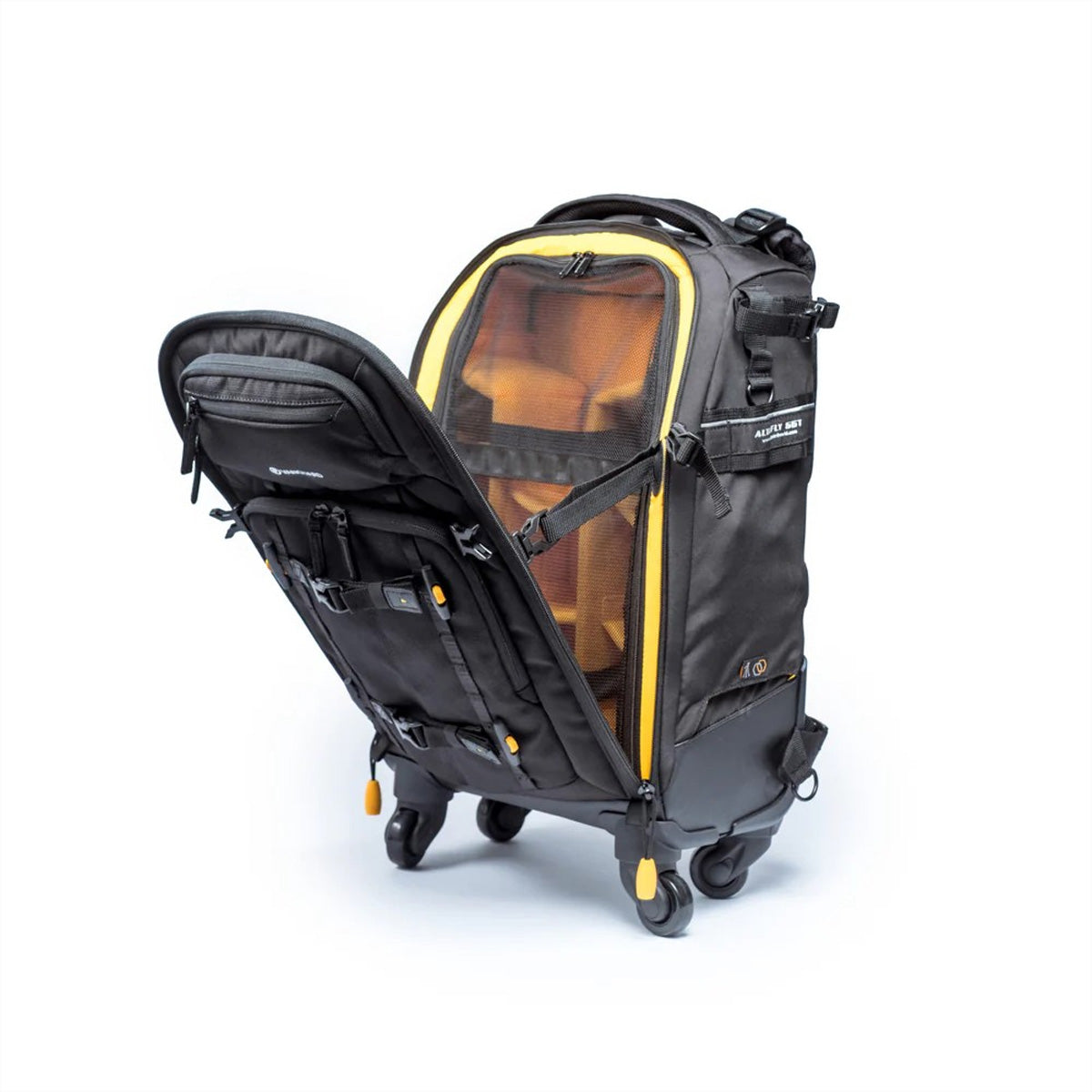 Vanguard ALTA FLY 55T Trolley – 22 l, für 14" Laptop, Rucksack-Trolley – Schwarz