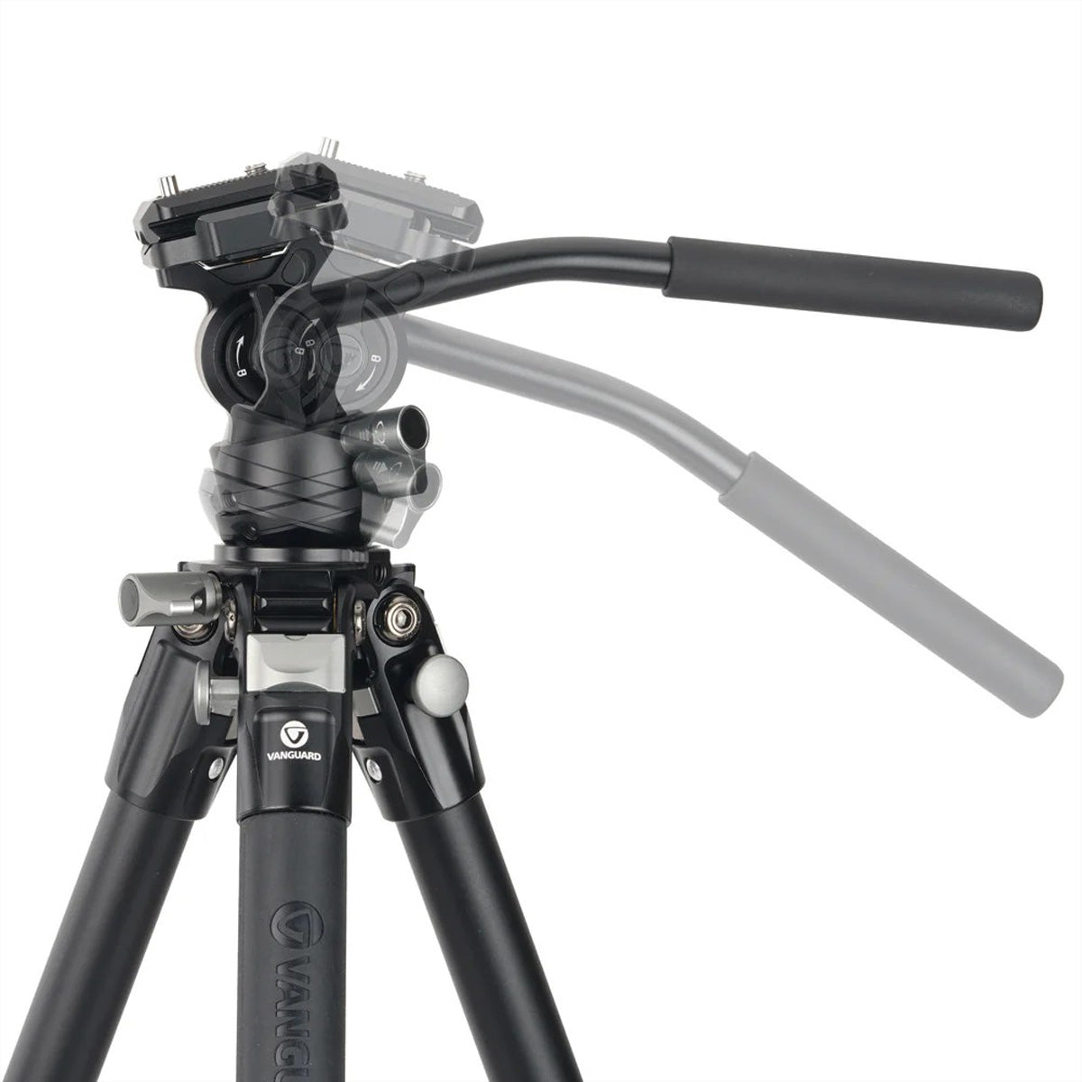 Vanguard ALTA PRO 3VLT 235AV12 Videostativ – 19,2–147,9 cm, Traglast 6 kg, 1,24 kg, 5 Sektionen – Silber