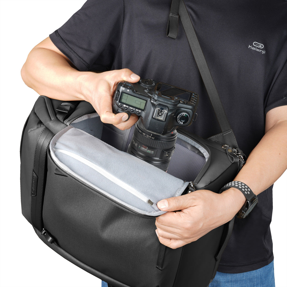 Vanguard VEO METRO B20L Fotorucksack – 20 l, 14" Laptopfach, 420 × 285 × 220 mm, 1,76 kg – Schwarz