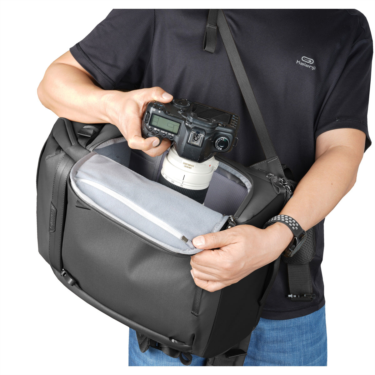 Vanguard VEO METRO B30L Kamerarucksack – 30 l, Laptopfach 16″ – Schwarz – 490 × 325 × 225 mm, 2,1 kg
