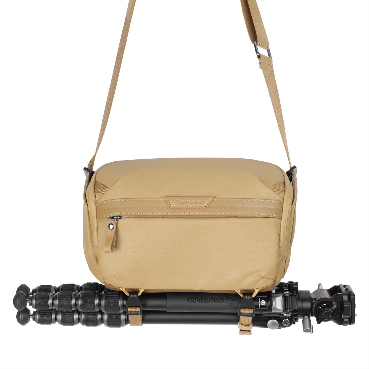 Vanguard VEO METRO S4L BG Schultertasche – 4 l, 300D Polyester, Beige