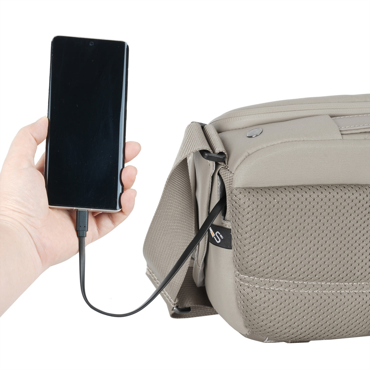 Vanguard VEO METRO S4L CM Schultertasche – 4 L, 290 × 175 × 145 mm – beige
