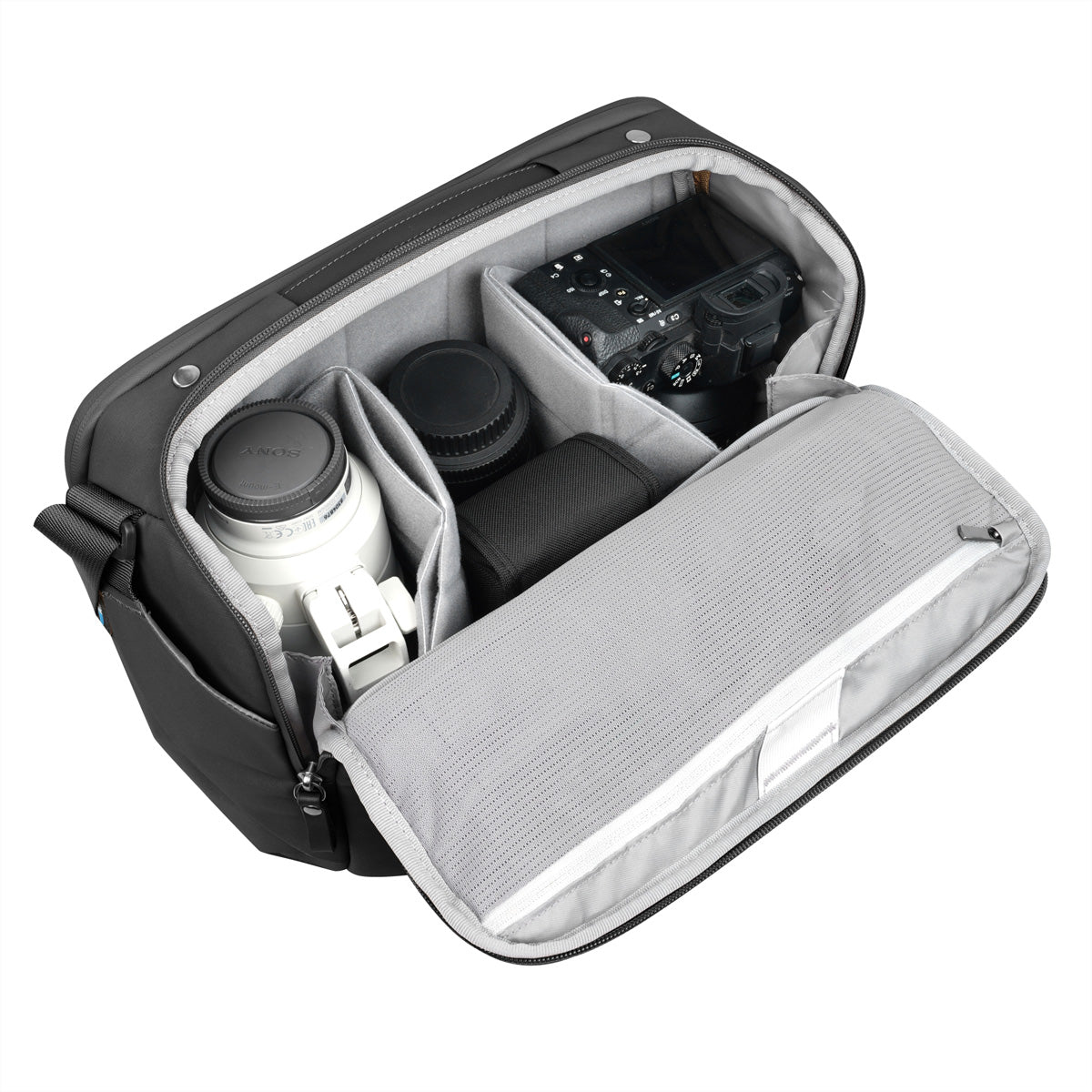 Vanguard VEO METRO S9L BK Schultertasche – 9 l, 365 × 275 × 170 mm – Schwarz