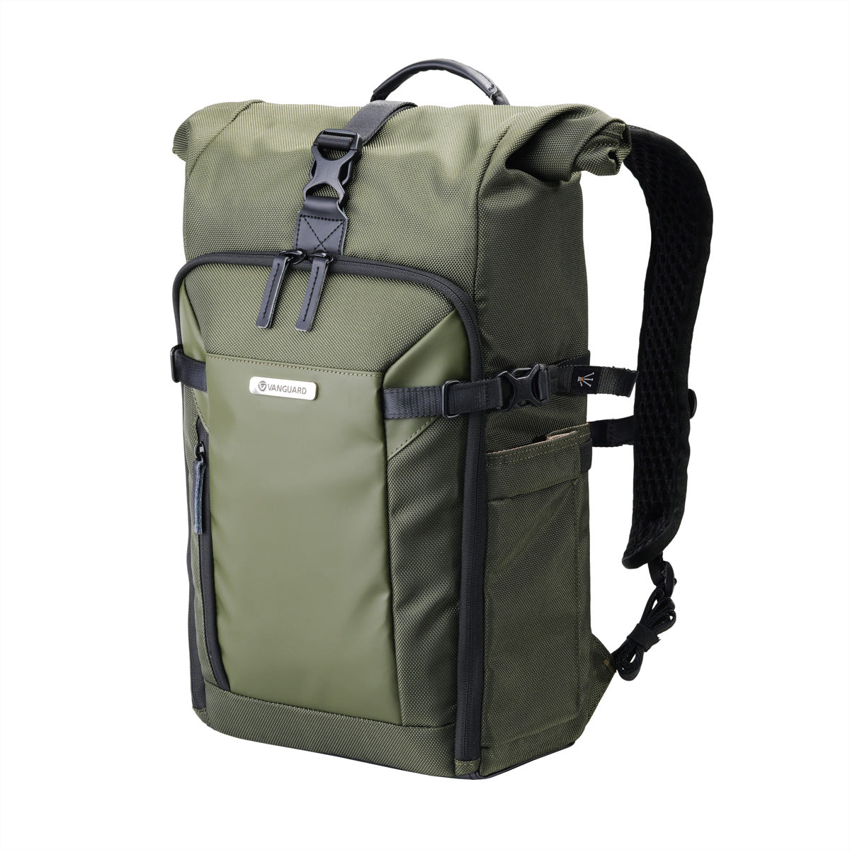Vanguard VEO SELECT 43RBGR Fotorucksack – Rolltop, 55 l, Tabletfach bis 10,5", Stativtransport – Grün