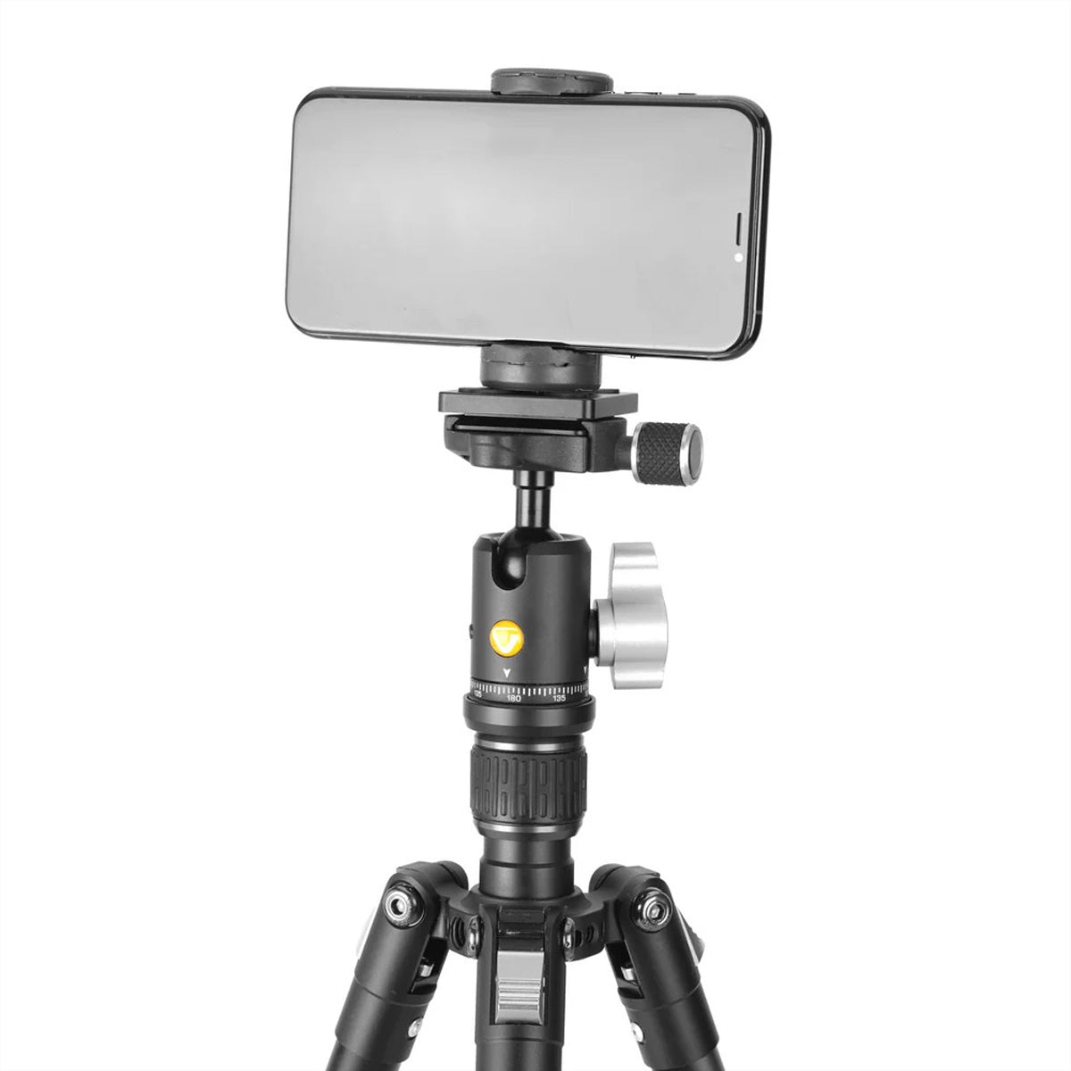 Vanguard VESTA GO 204AB Reisestativ – bis 138,5 cm, Traglast 3 kg, 4-teilig – Silber