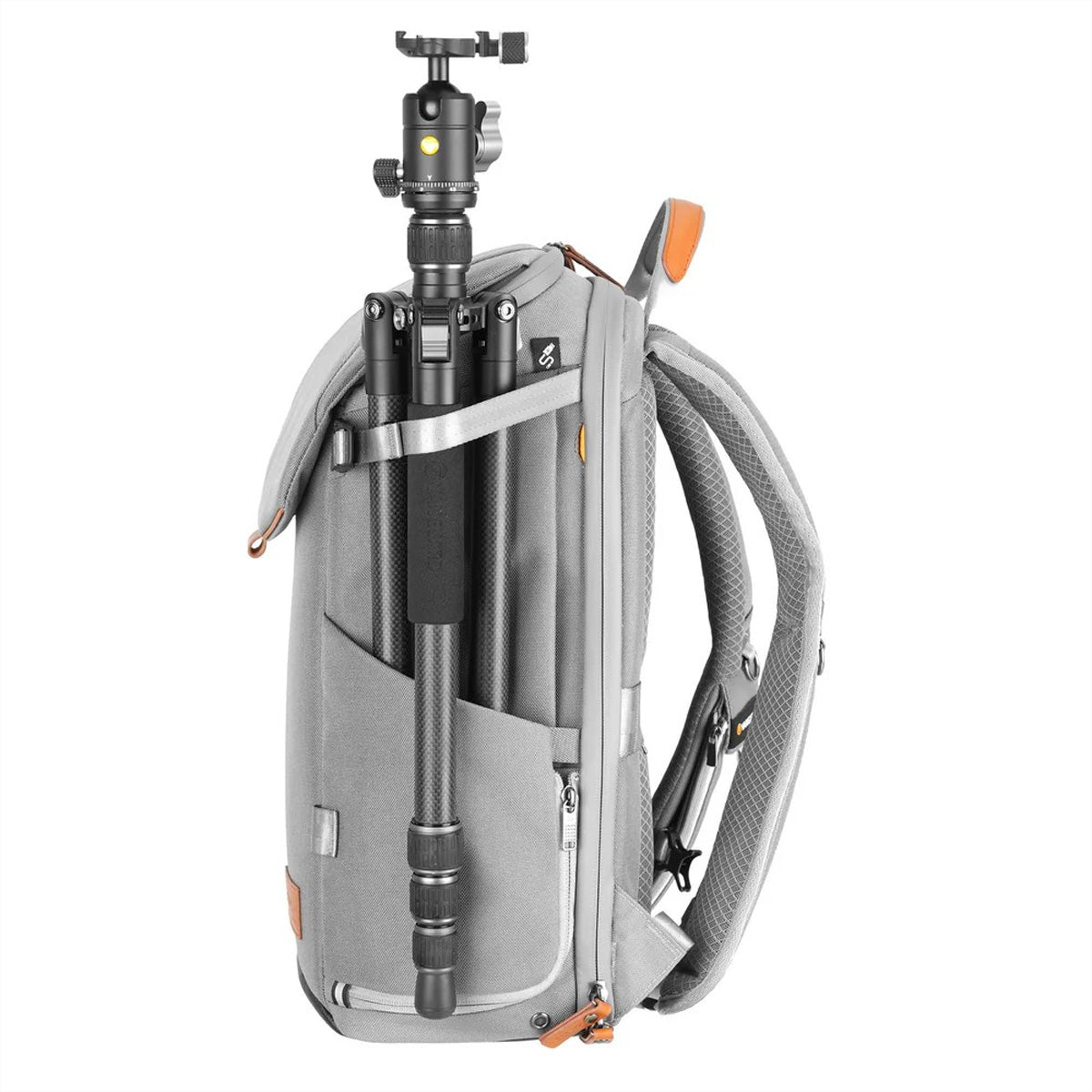 Vanguard VEO CITY B42 Fotorucksack – 16 l, für 14" Laptop, Stativfach, Regenschutz – Grau
