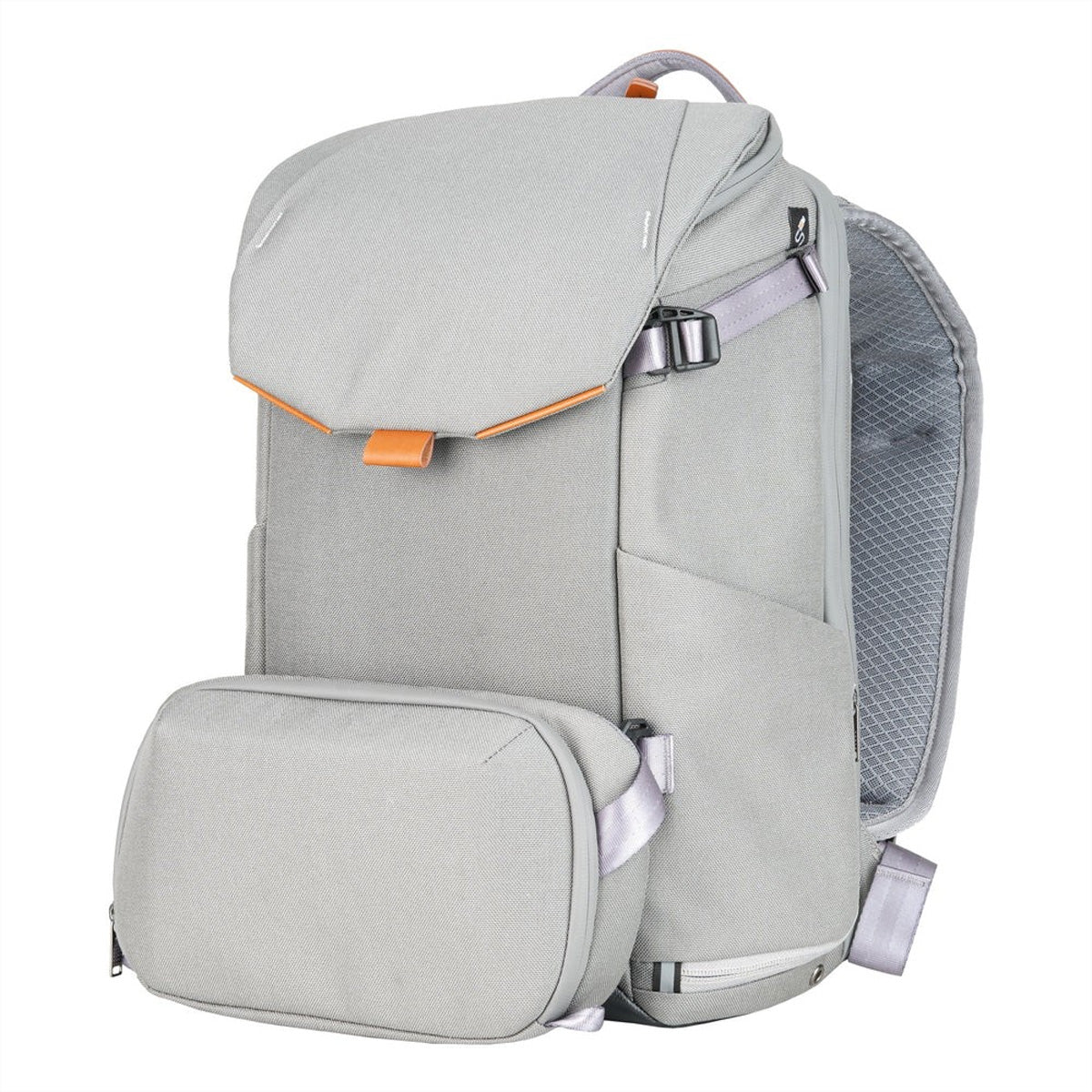 Vanguard VEO CITY B42 Fotorucksack – 16 l, für 14" Laptop, Stativfach, Regenschutz – Grau
