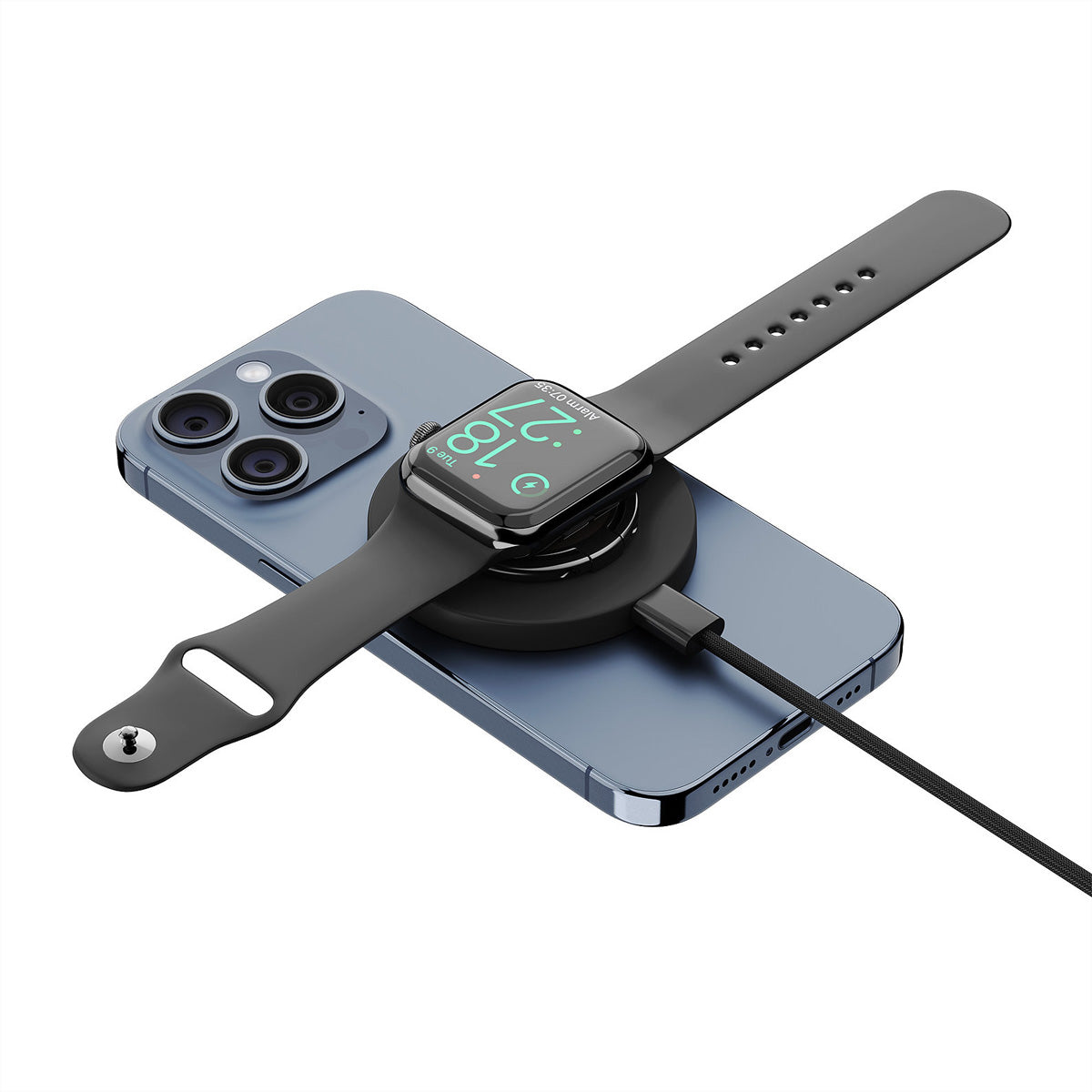 Xlayer MagFix 3-in-1 Kabelloses Ladegerät 15 W – MagSafe – für iPhone, Apple Watch, AirPods