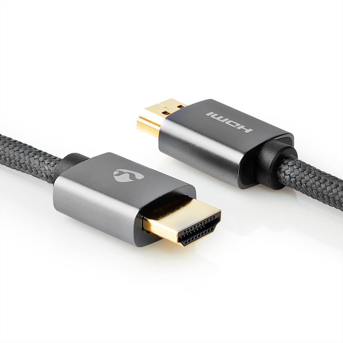 Nedis HDMI Kabel HDMI 2.0 4K 60 Hz – 10 m – HDR, ARC – Grau