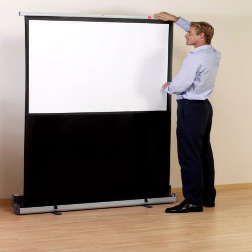 Nobo Mobile Leinwand – 4:3, 120 × 90 cm, grau