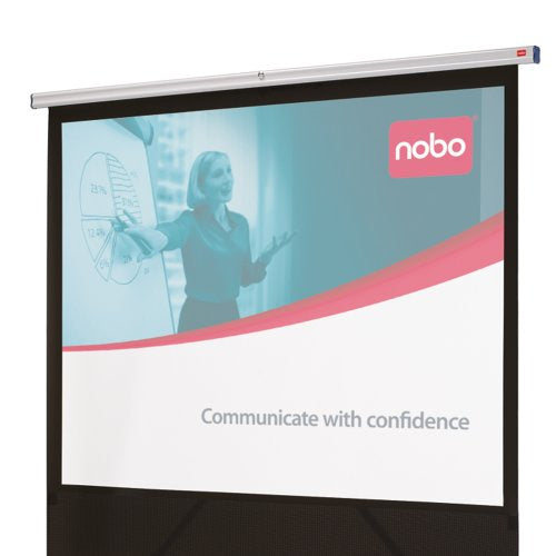 Nobo Mobile Leinwand – 4:3, 120 × 90 cm, grau