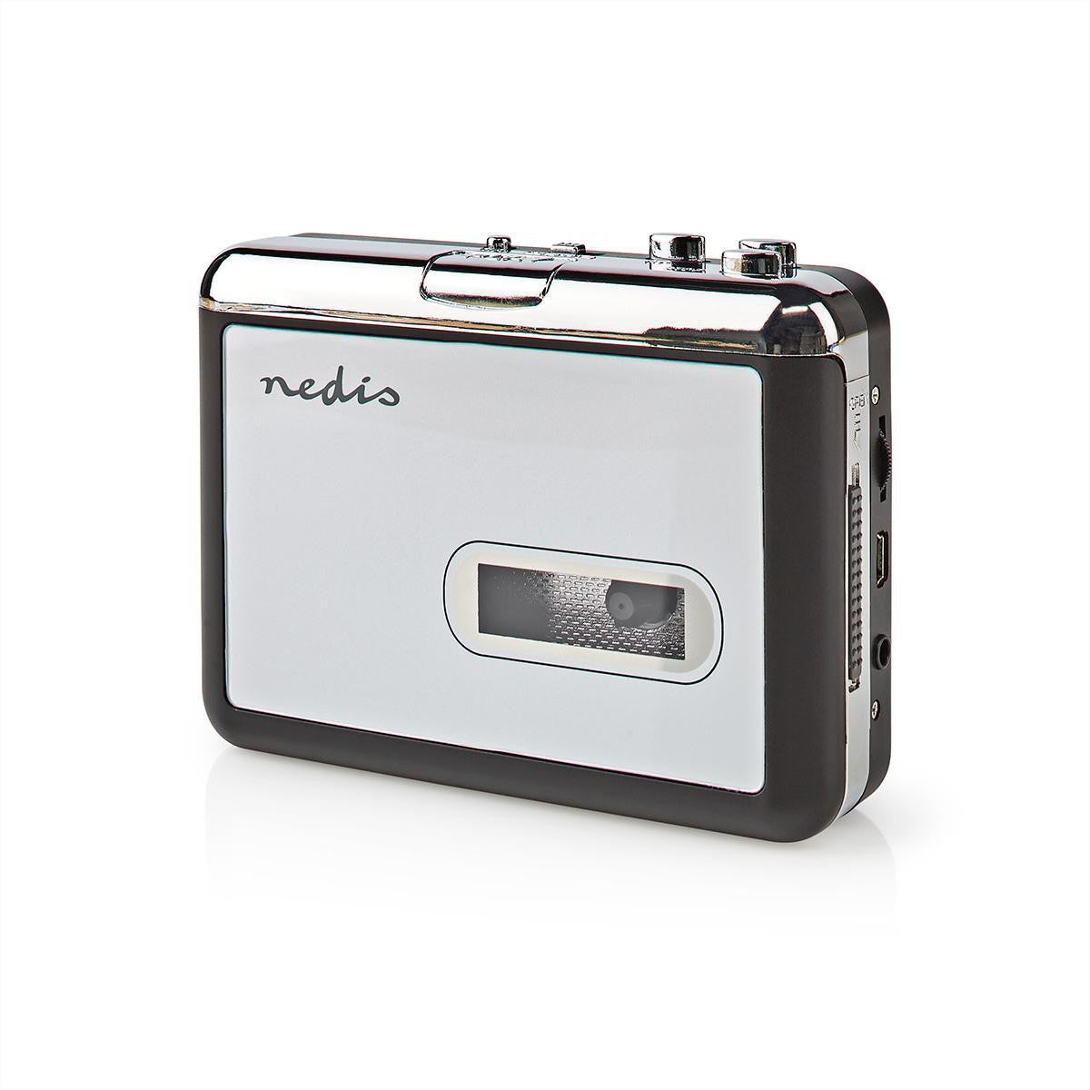 Nedis Kassetten-Adapter – Kassetten-Digitalisierer, Micro-USB, 3,5 mm – Grau