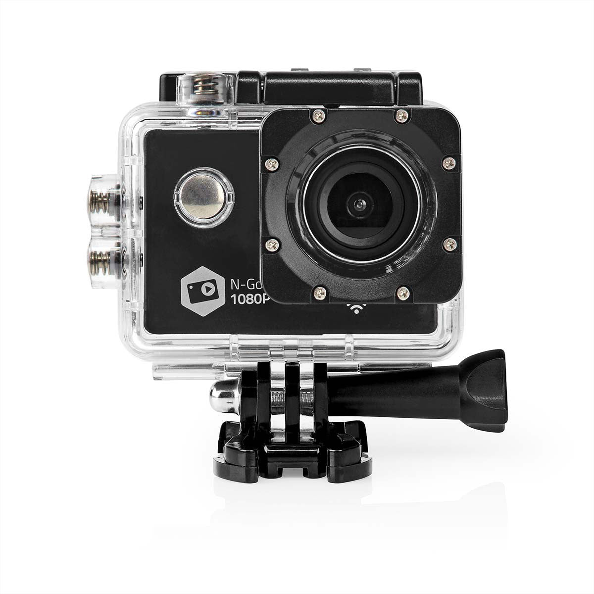 Nedis Action Cam – Unterwasserkamera, wasserdicht bis 30 m, 12 MP, 1080p, 30 fps, schwarz