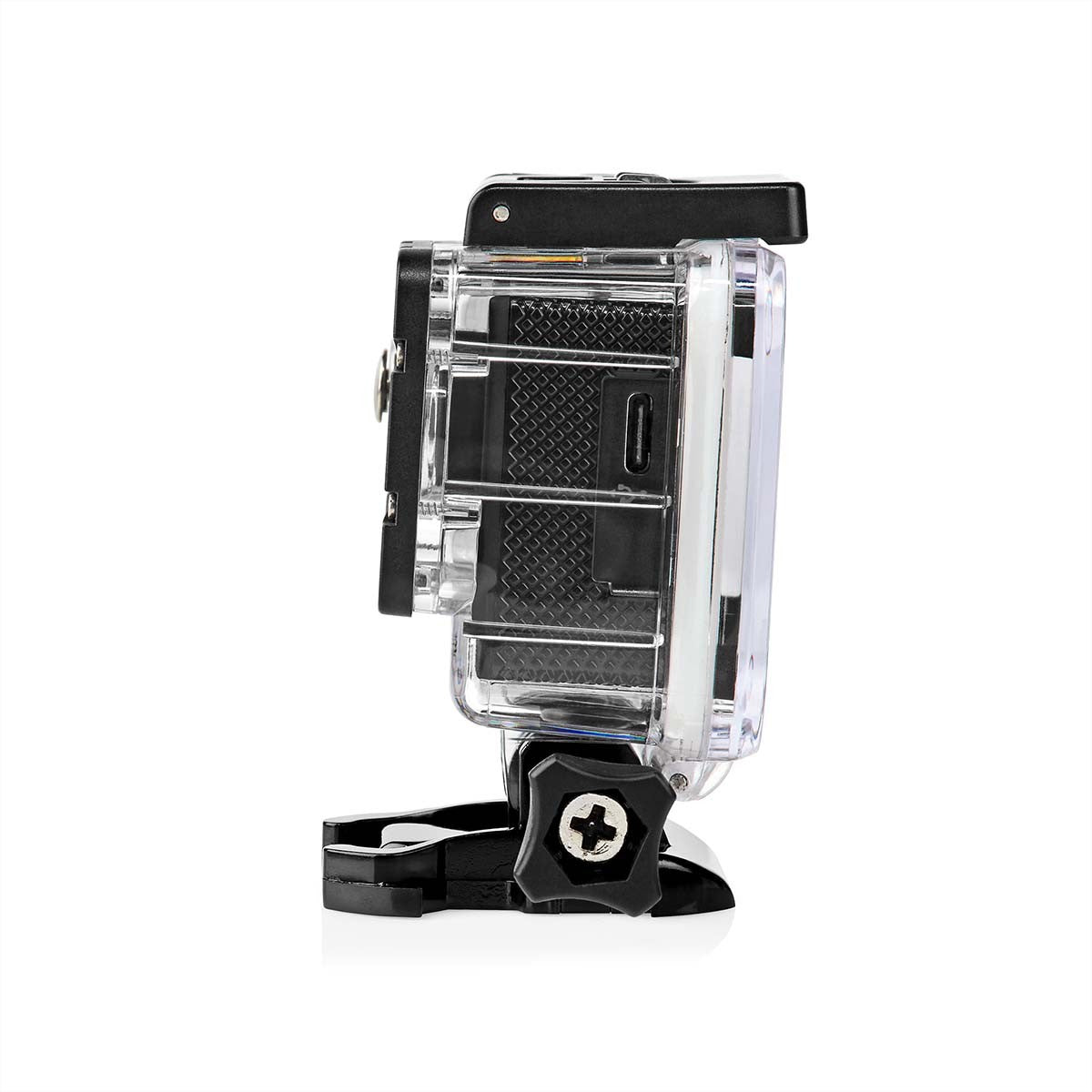Nedis Action Cam – Unterwasserkamera, wasserdicht bis 30 m, 12 MP, 1080p, 30 fps, schwarz