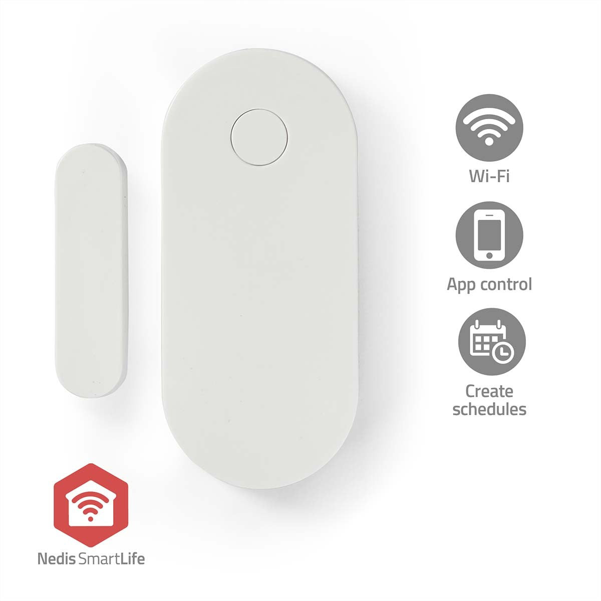 Nedis Sensor – Tür-/Fenstersensor, Zigbee, 30 m Reichweite – für Nedis SmartLife