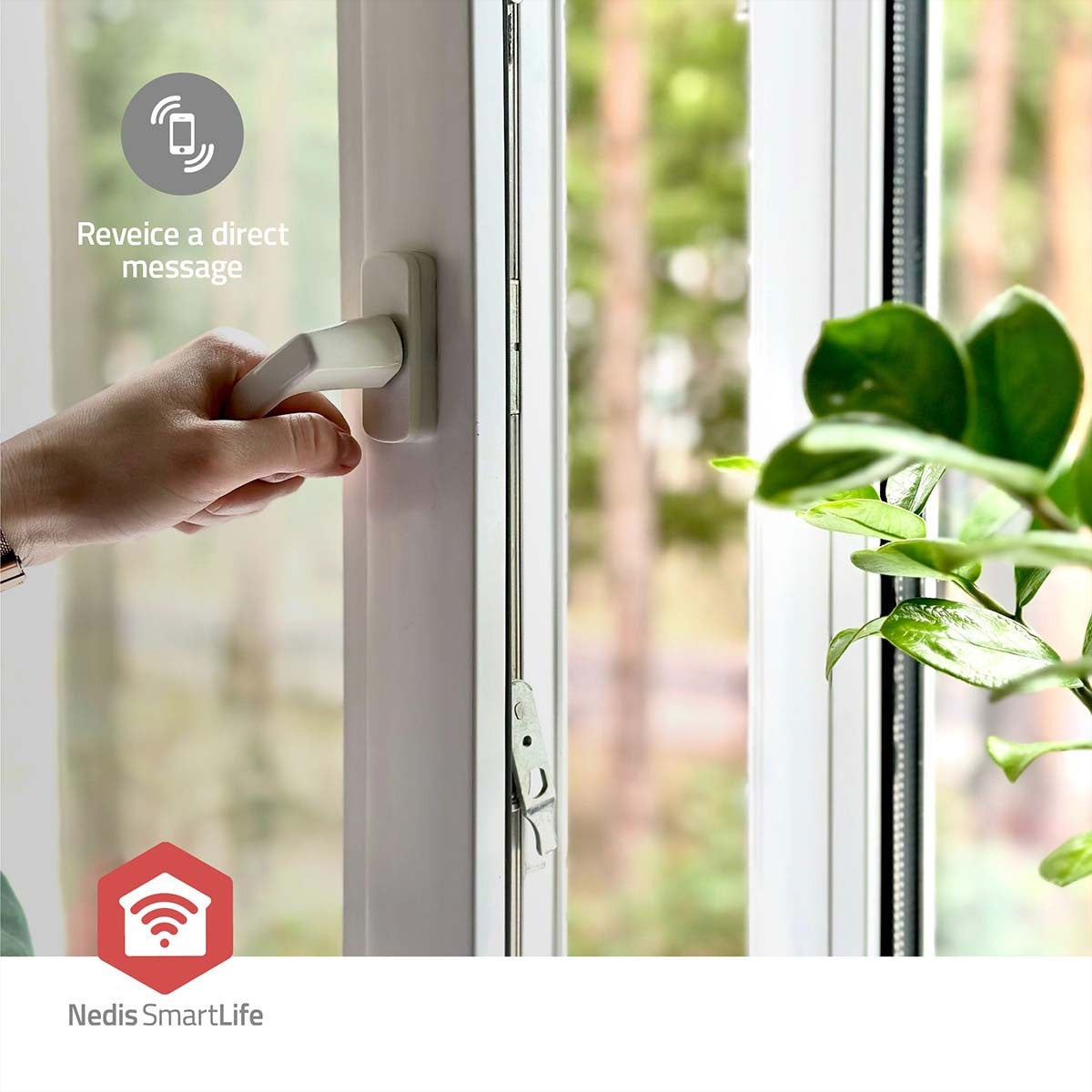 Nedis Sensor – Tür-/Fenstersensor, Zigbee, 30 m Reichweite – für Nedis SmartLife