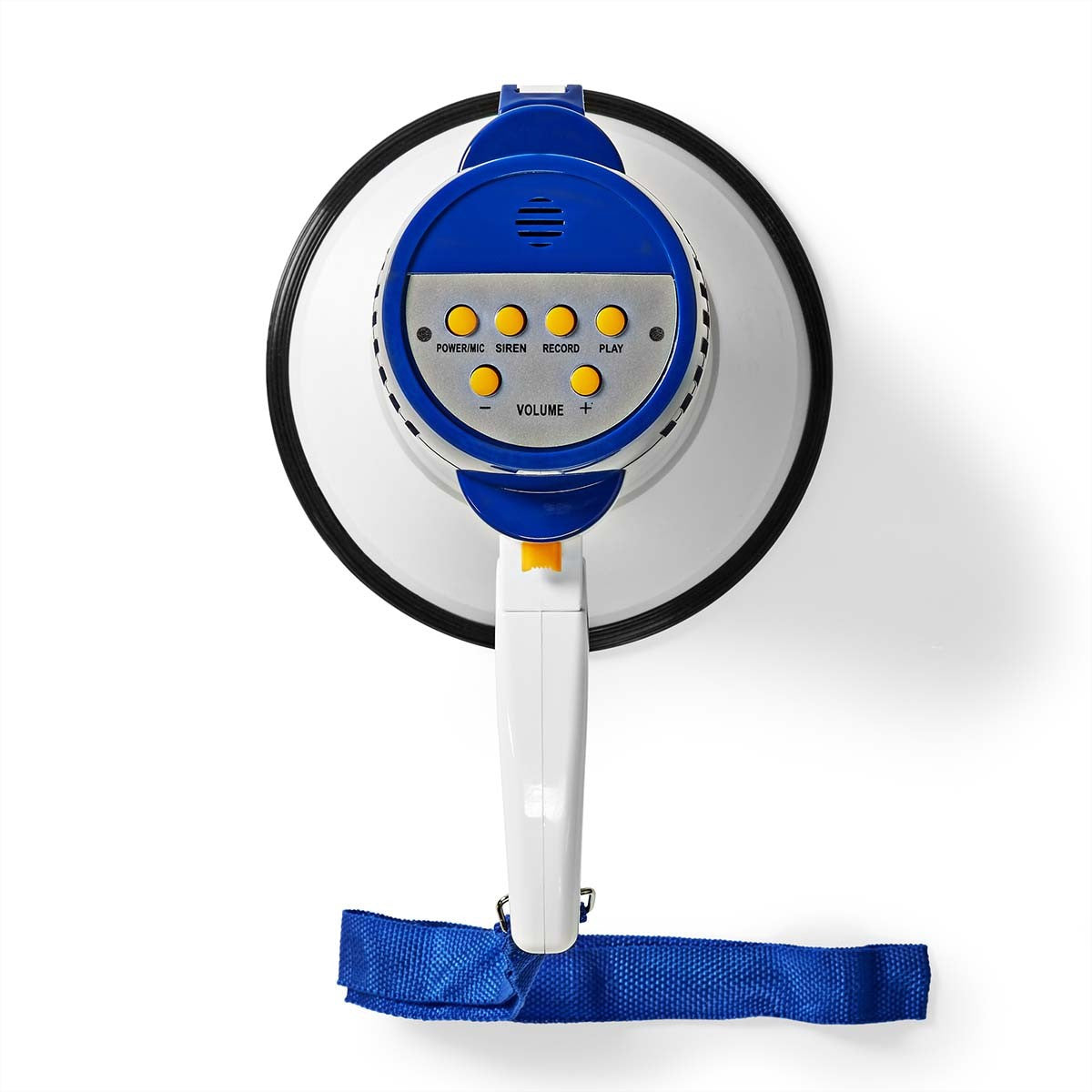 Nedis Megaphon – Party-Lautsprecher – 10 W, 115 dB, 250 m, Batteriebetrieb, Weiss