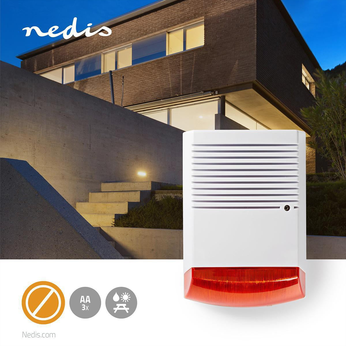 Nedis Dummy Sicherheits-Sirene – IP44