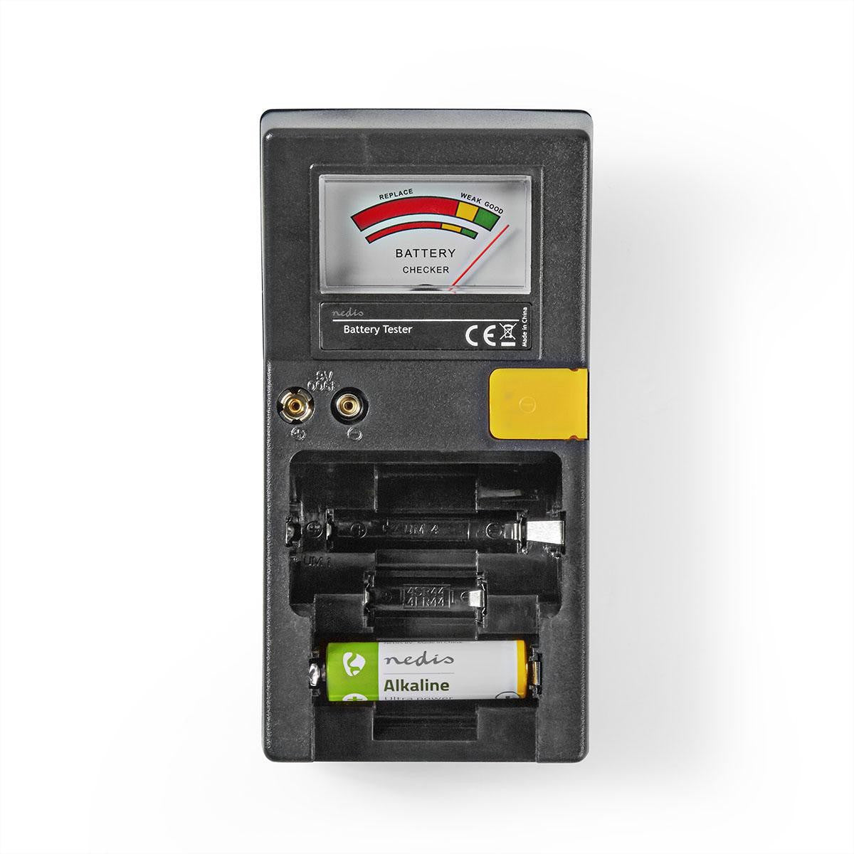 Nedis Batterietester – für AA/AAA/C/D/9 V/Knopfzellen