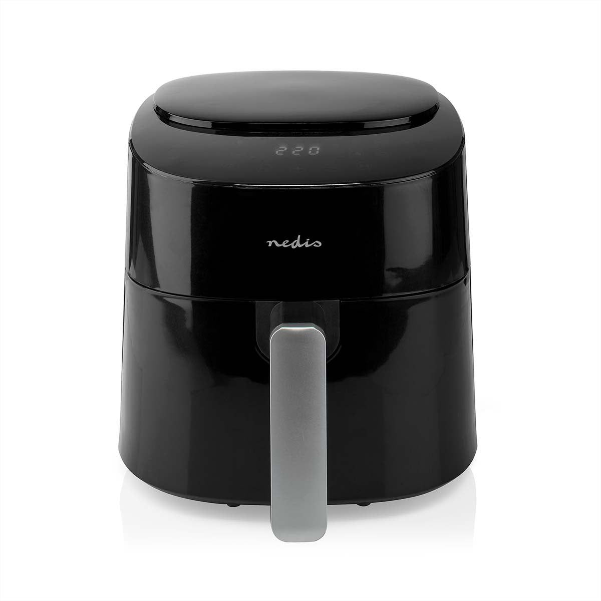 Nedis Heissluftfritteuse XL – 4,2 l, 1300 W, 8 Programme – schwarz