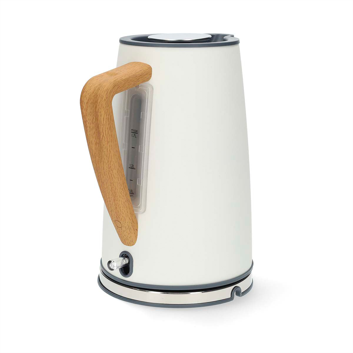 Nedis Wasserkocher – 1,7 l, Kunststoff, 2200 W, Weiss, 360°-Sockel