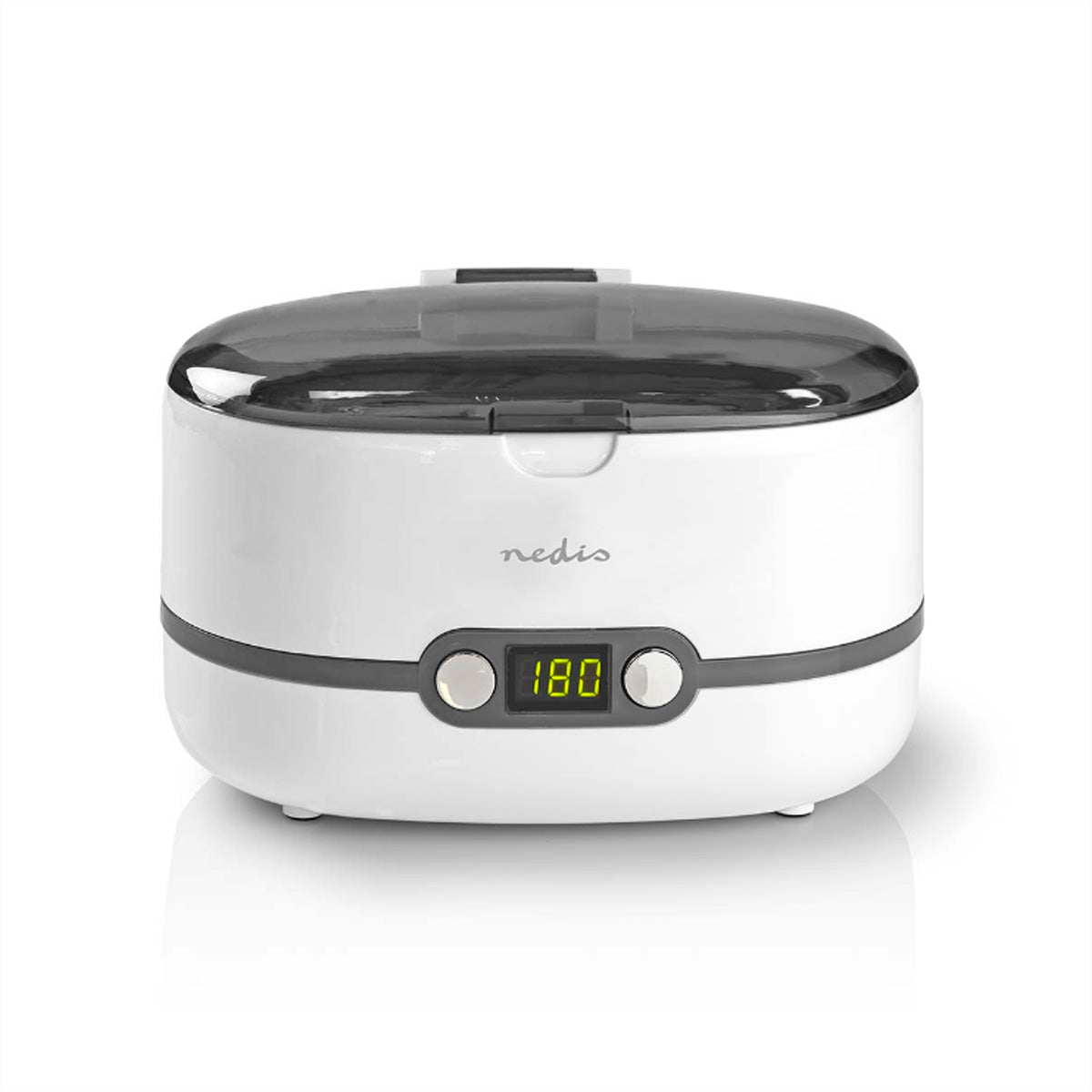 Nedis Ultraschallreiniger – 0,6 l – Weiss – 18 × 24 × 16,5 cm