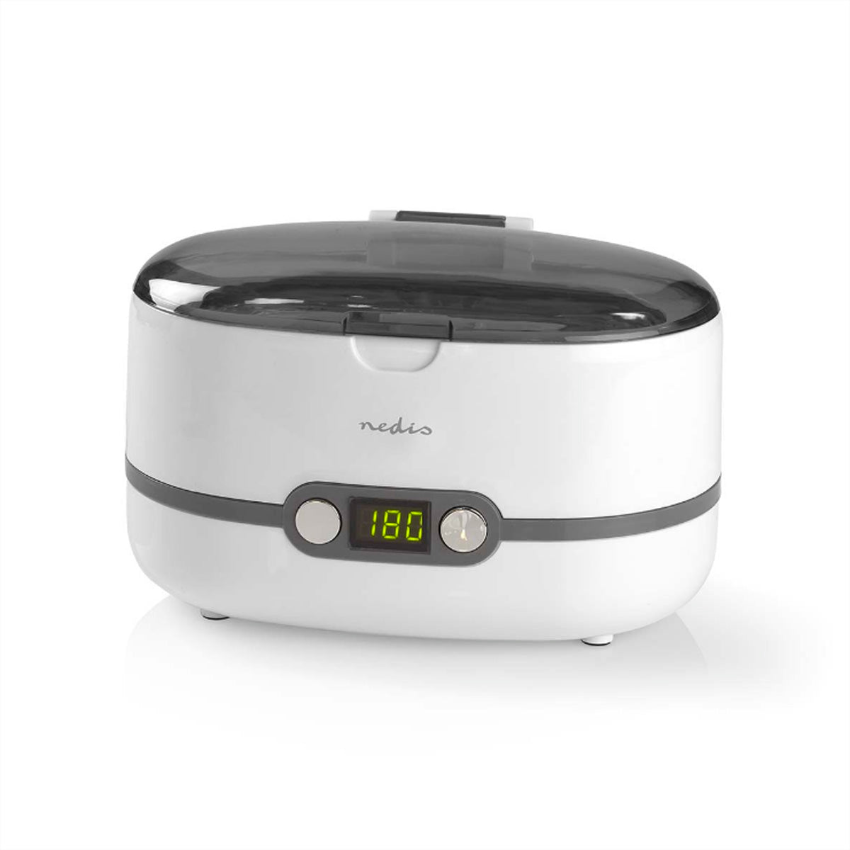 Nedis Ultraschallreiniger – 0,6 l – Weiss – 18 × 24 × 16,5 cm