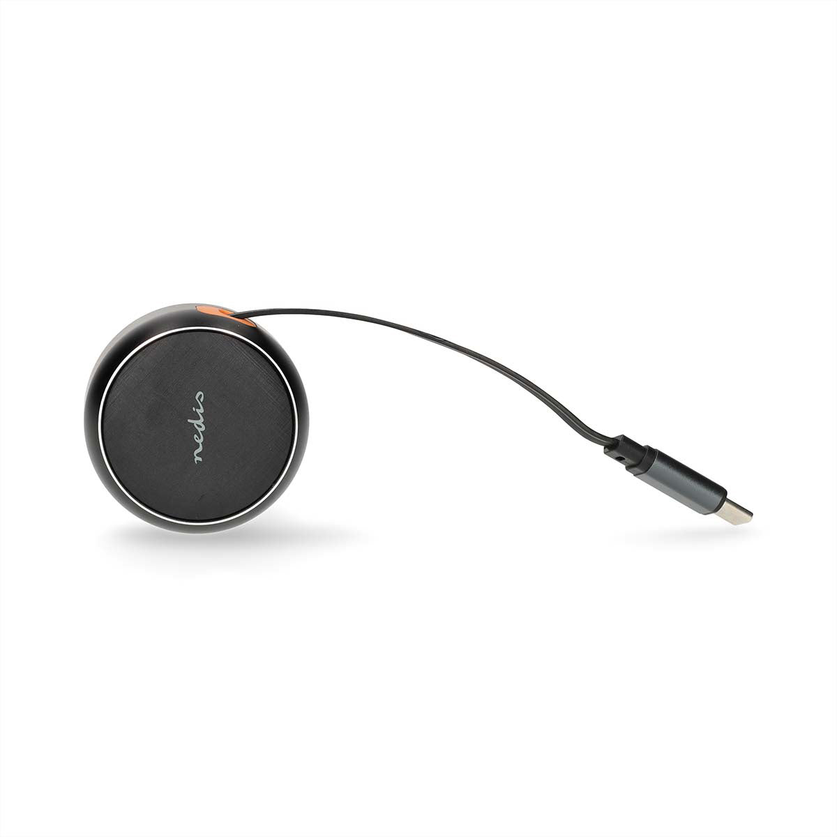 Nedis Auto-Ladegerät 30 W – USB-C×1 (aufrollbar 0,70 m), PD, PPS – für 12–24 V Zigarettenanzünder – grau