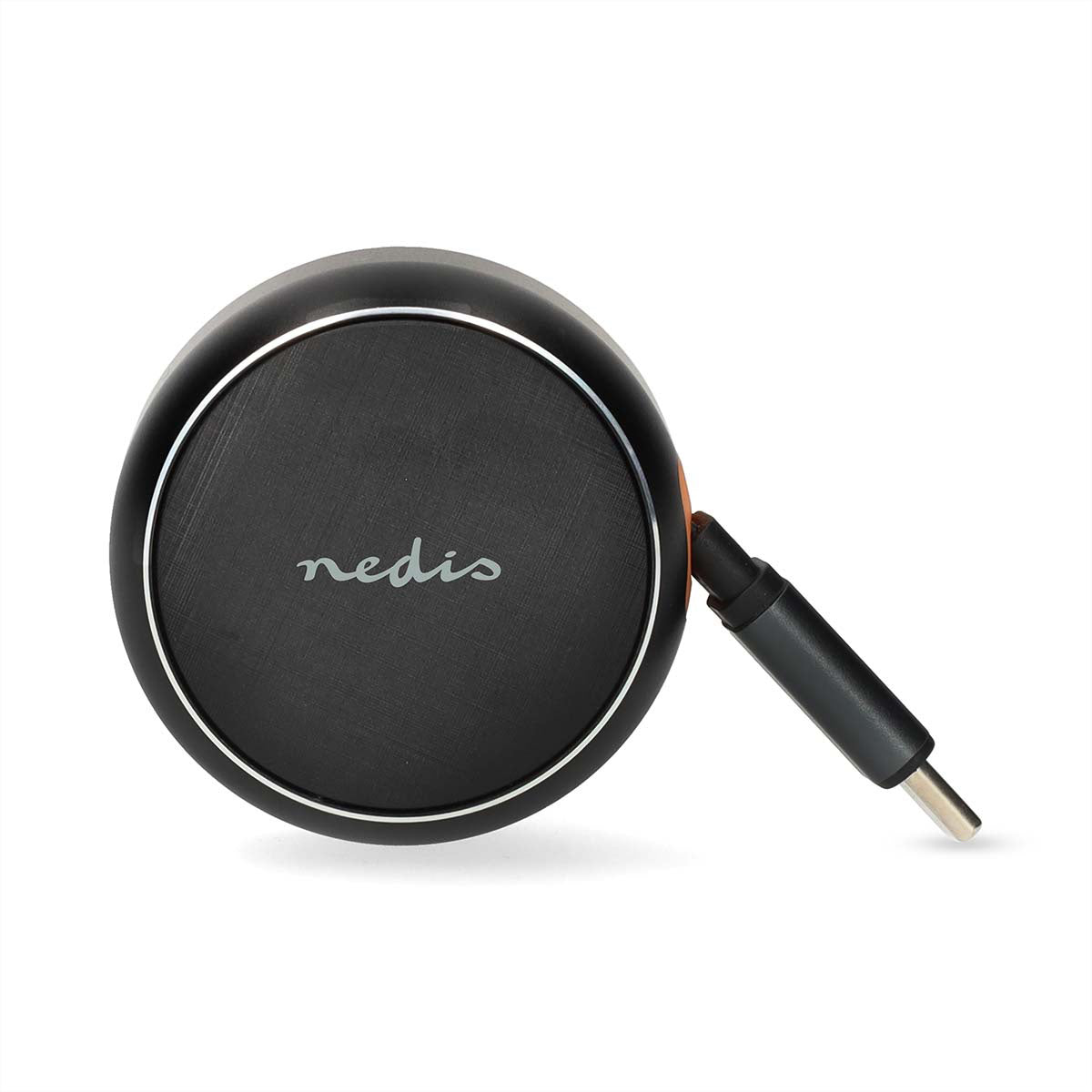 Nedis Auto-Ladegerät 30 W – USB-C×1 (aufrollbar 0,70 m), PD, PPS – für 12–24 V Zigarettenanzünder – grau