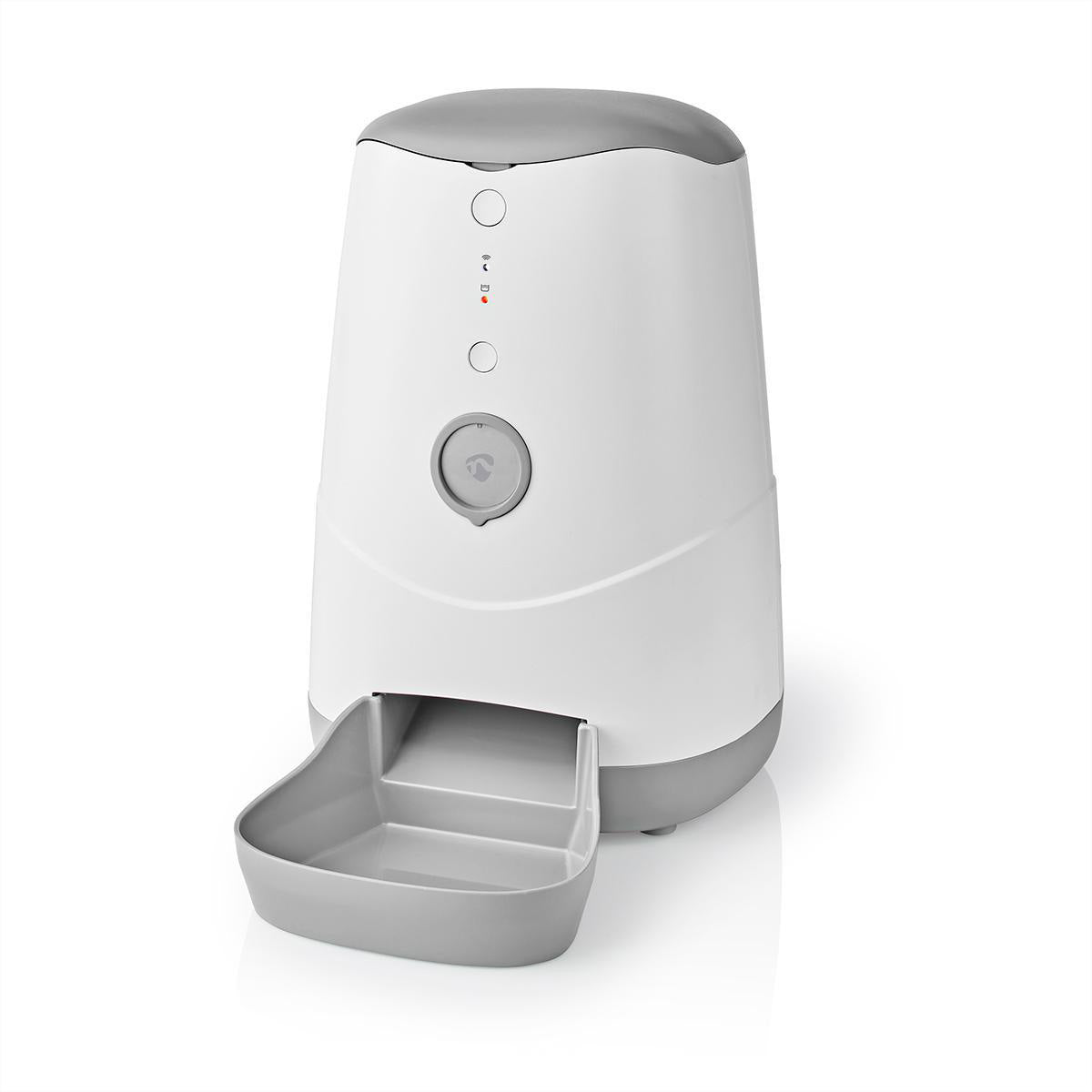 Nedis SmartLife – Zubehör – Futterspender, WLAN, 3,7 l – für Hunde und Katzen, Weiss/Grau