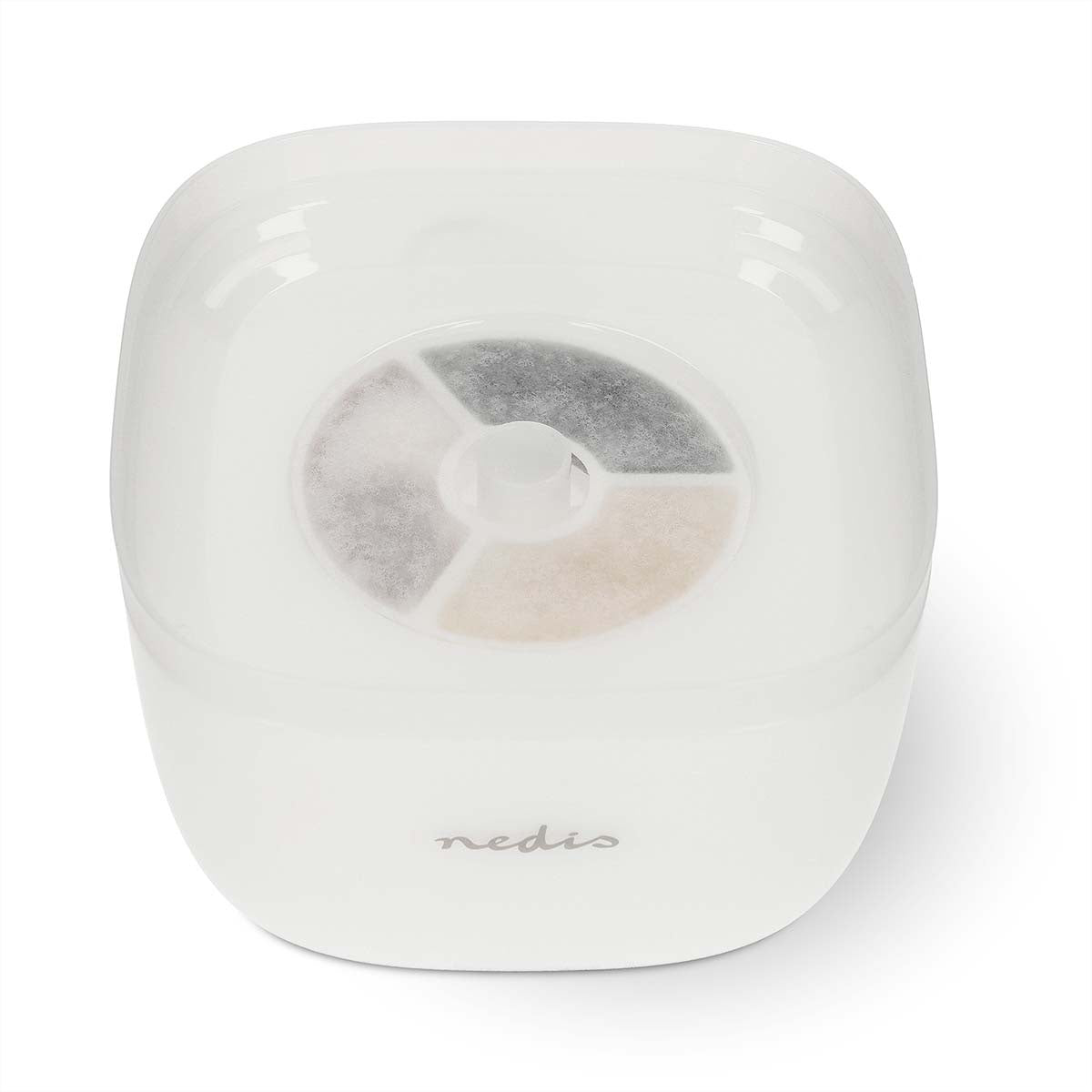Nedis Haustier-Trinkbrunnen – 2 l, weiss, Polymer, Beleuchtung, USB-Betrieb, Anti-Rutsch-Boden