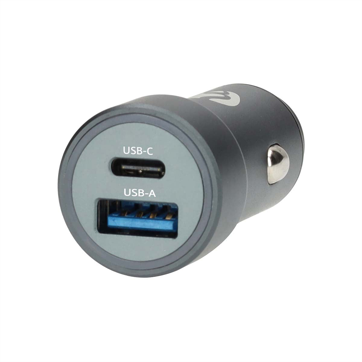Nedis Auto-Ladegerät 48 W – USB-C×1, USB-A×1, PD 3.0, PPS, QC 3.0 – für 12-/24-V-Fahrzeuge – Grau
