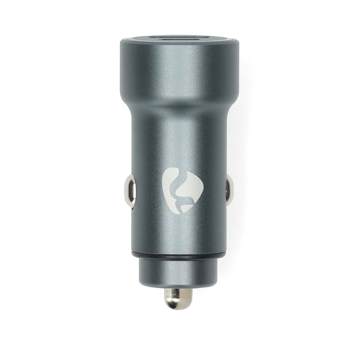 Nedis Auto-Ladegerät 48 W – USB-C×1, USB-A×1, PD 3.0, PPS, QC 3.0 – für 12-/24-V-Fahrzeuge – Grau