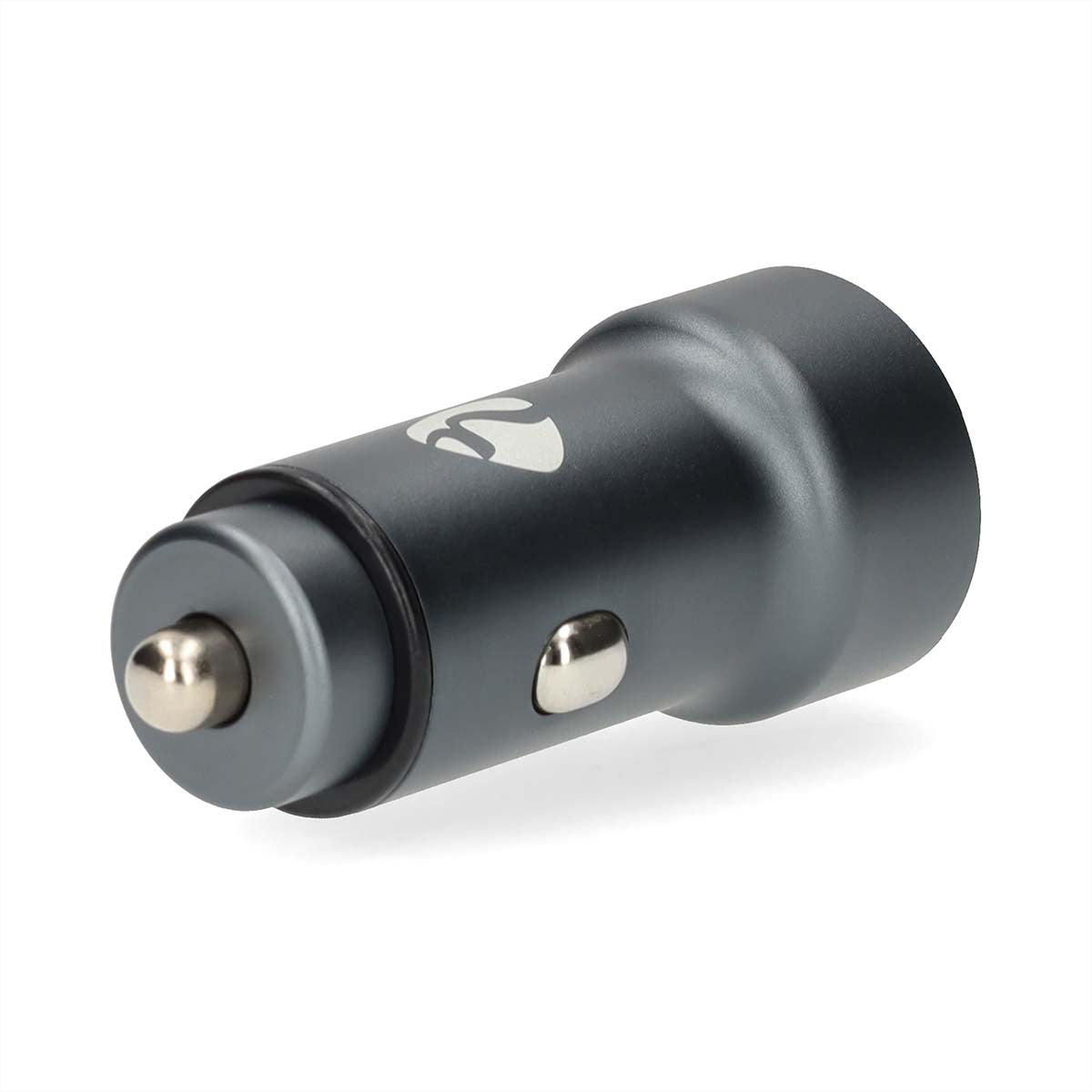 Nedis Auto-Ladegerät 48 W – USB-C×1, USB-A×1, PD 3.0, PPS, QC 3.0 – für 12-/24-V-Fahrzeuge – Grau