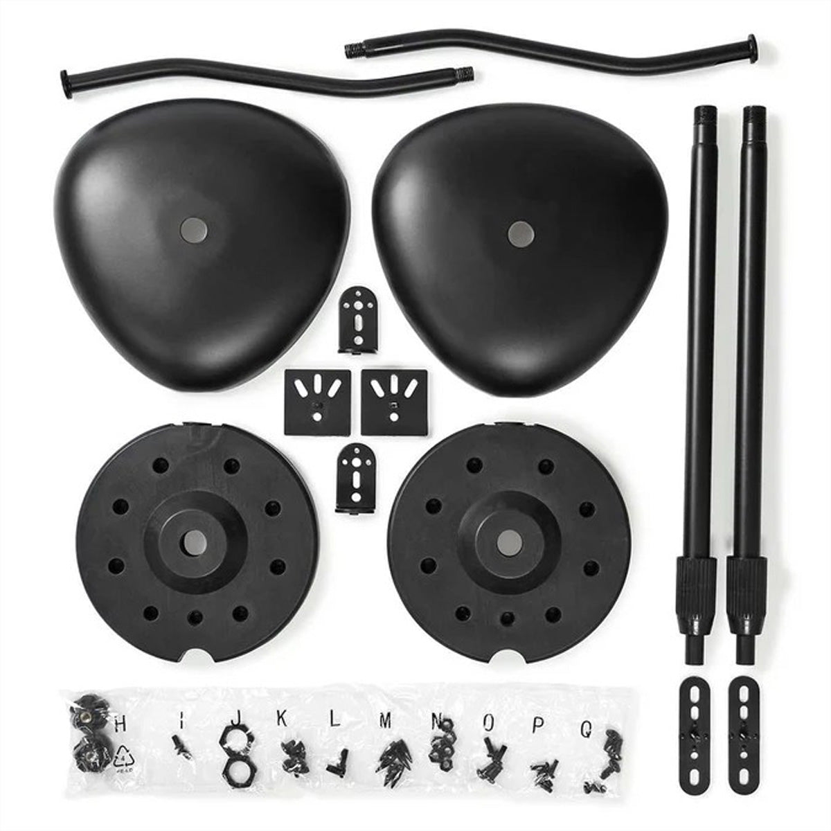 Nedis SPMT2750BK – Lautsprecherständer, 2er-Set, höhenverstellbar, 4,5 kg, für Satelliten-/Regallautsprecher