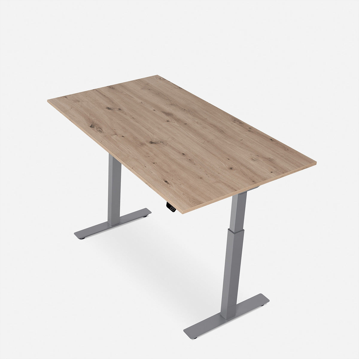Wrk21 Höhenverstellbarer Tisch, 80 × 120 cm, elektrisch, beige