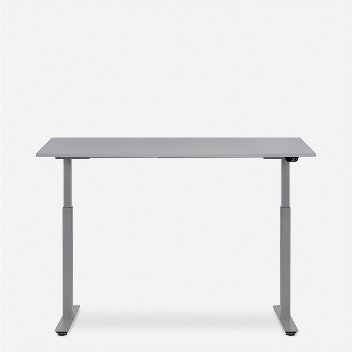 WRK21 – Höhenverstellbarer Tisch, 80 × 140 cm, elektrisch, Grau