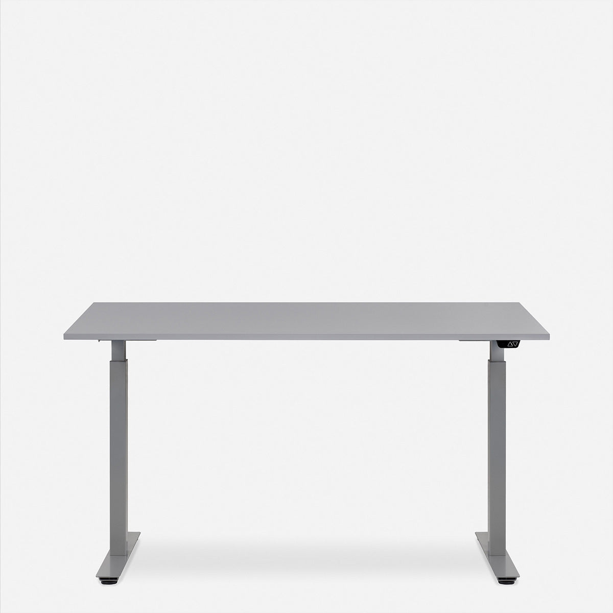WRK21 – Höhenverstellbarer Tisch, 80 × 140 cm, elektrisch, Grau