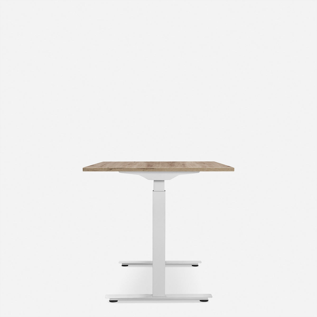 WRK21 Smart – Höhenverstellbarer Tisch, 160 × 80 cm, elektrisch, Weiss/Kendal Eiche