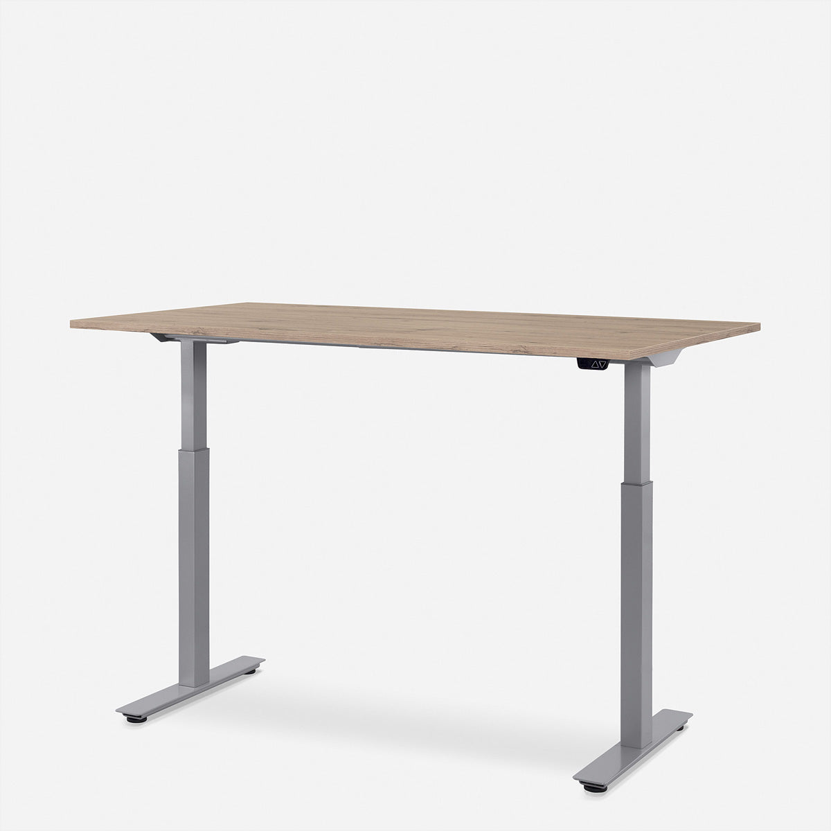 Wrk21 Smart – Höhenverstellbarer Tisch, 180 × 80 cm, elektrisch, Grau/Kendal Eiche