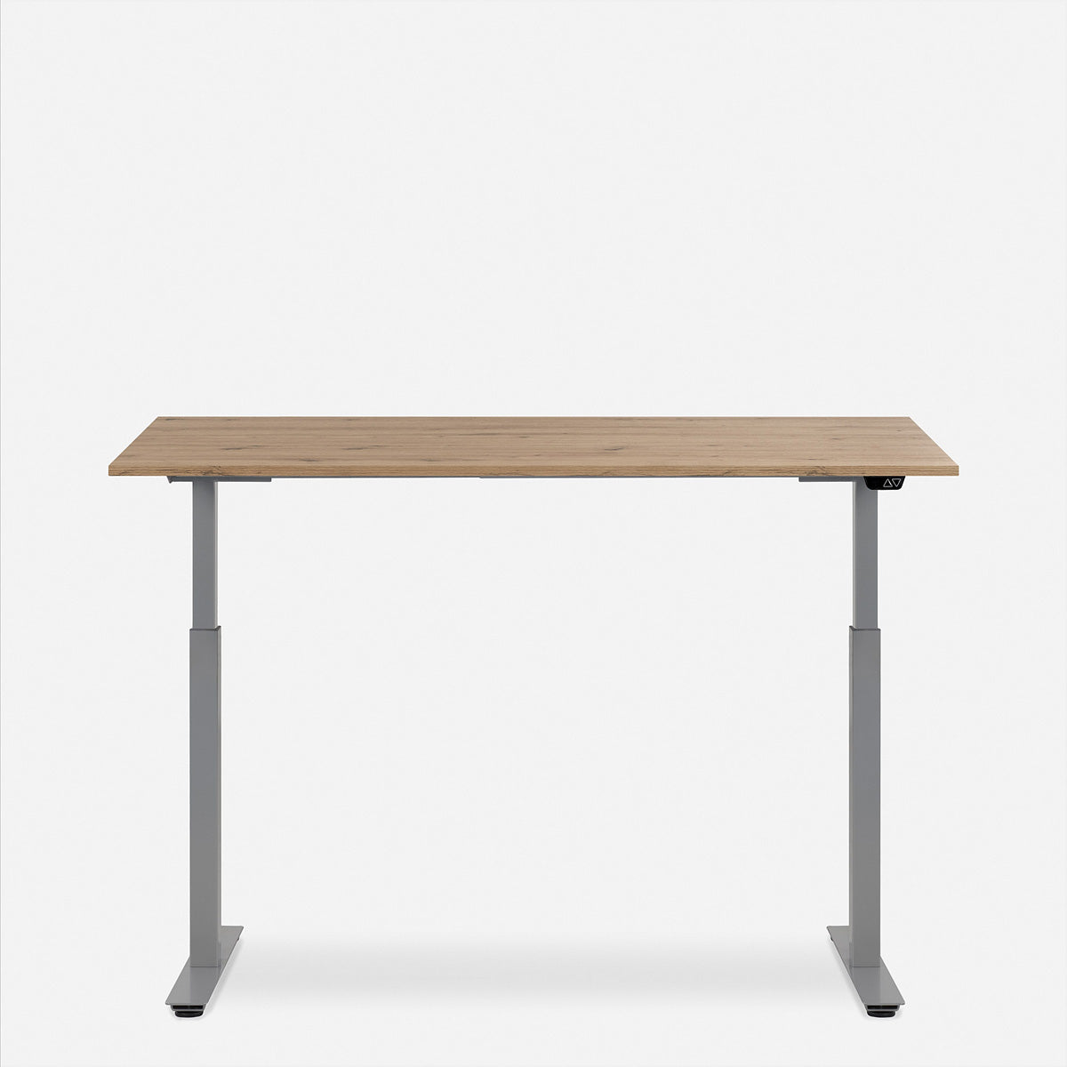 Wrk21 Smart – Höhenverstellbarer Tisch, 180 × 80 cm, elektrisch, Grau/Kendal Eiche