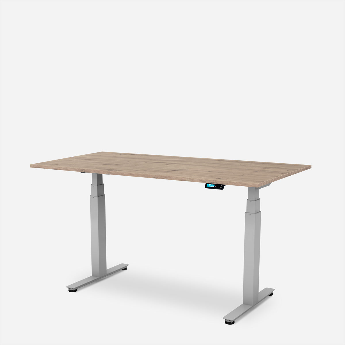 WRK21 Work – Höhenverstellbarer Tisch, 60 × 100 cm, Beige