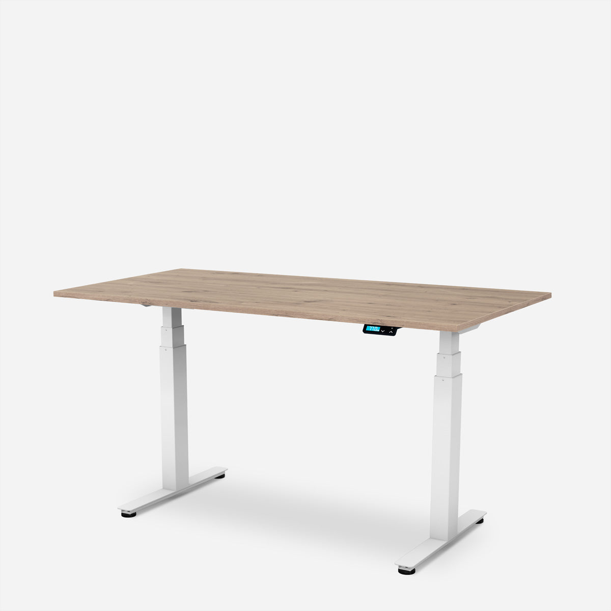 WRK21 Work – Höhenverstellbarer Tisch, 80 × 120 cm, Beige