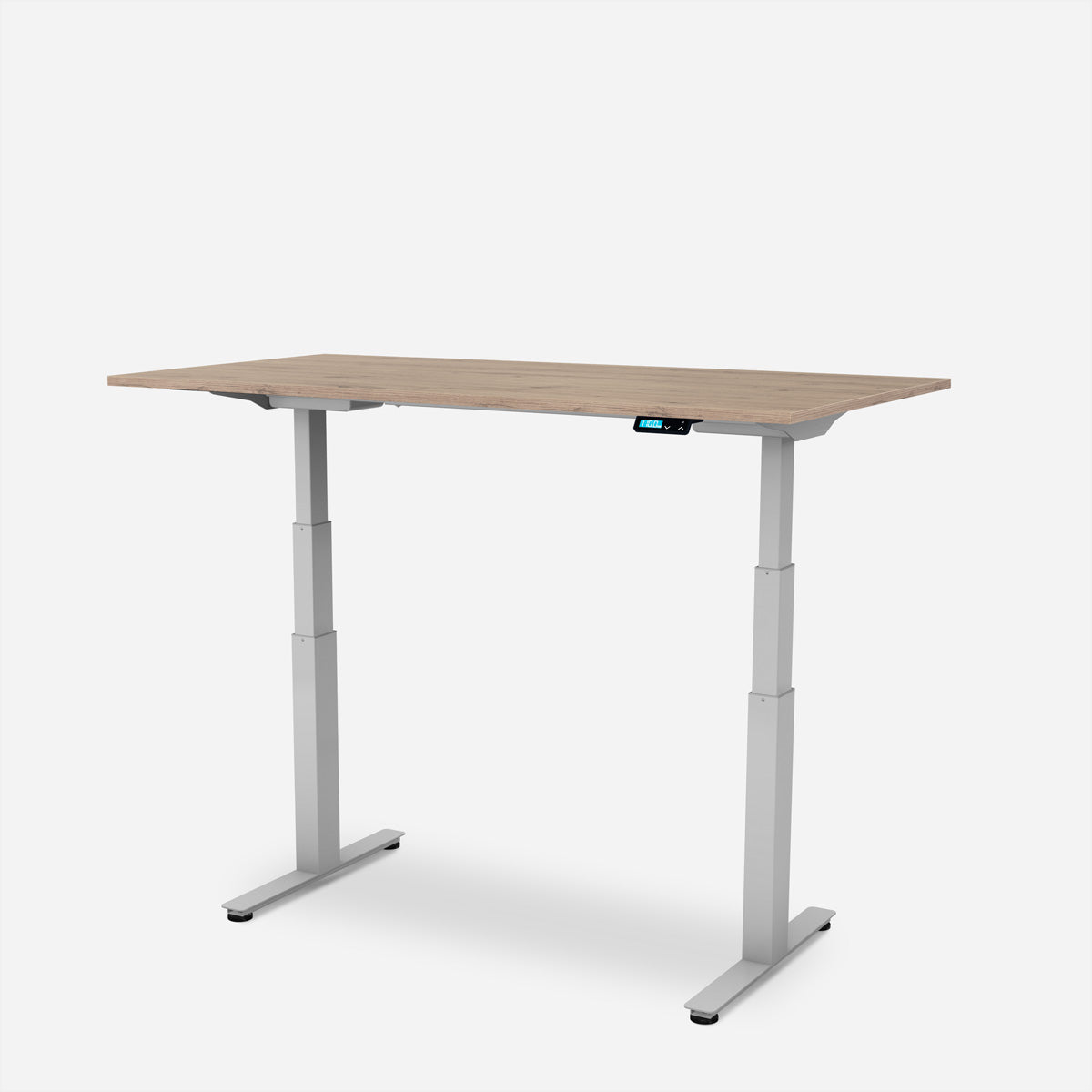 WRK21 Work – Höhenverstellbarer Tisch, 80 × 120 cm, Beige