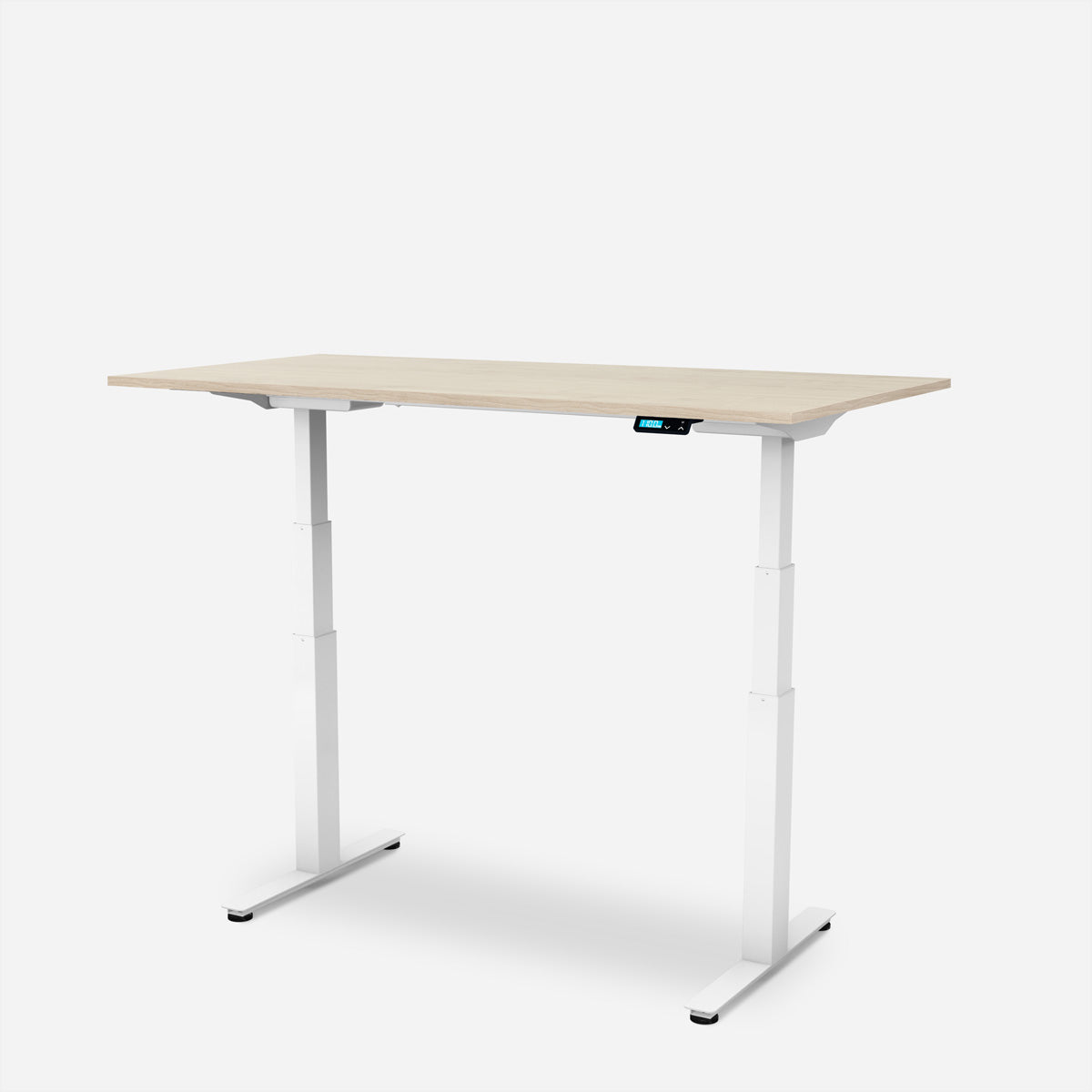 WRK21 – Höhenverstellbarer Tisch, 80 × 120 cm, Braun