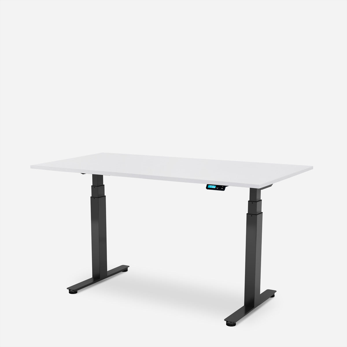 WRK21 – Höhenverstellbarer Tisch, 80 × 160 cm, Weiss